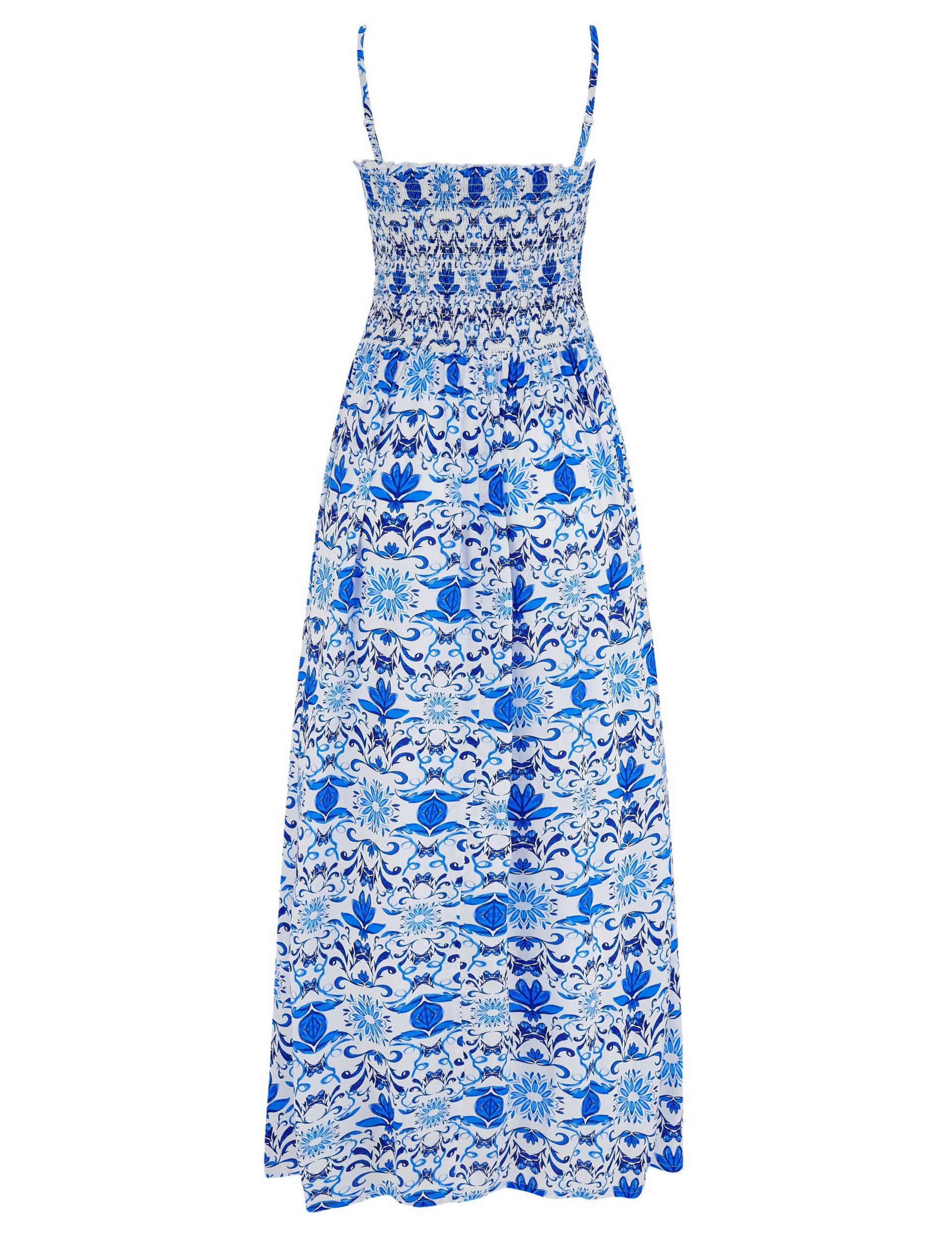 Emma Strapless Shirred Maxi Beach Dress 4 of 4