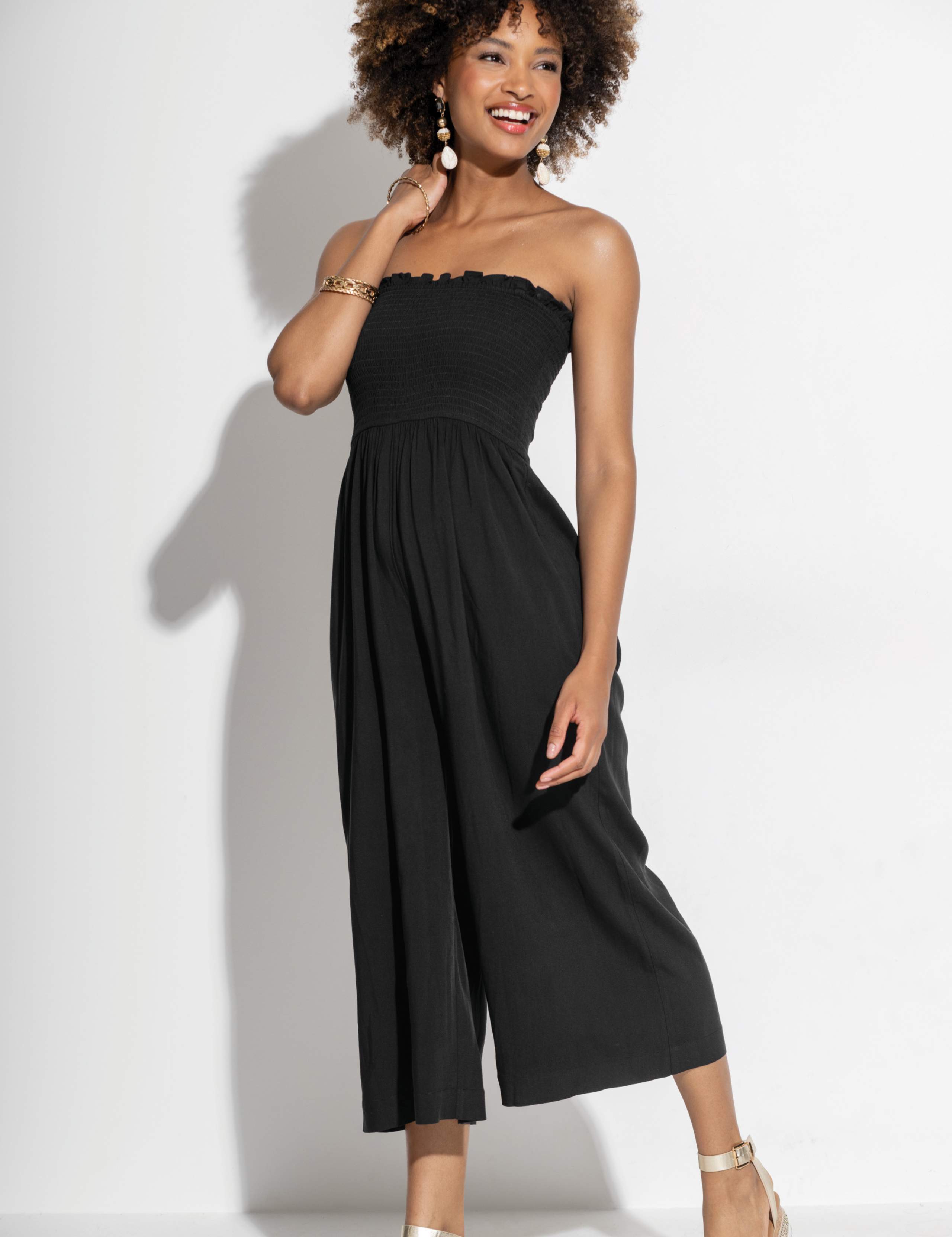 Cropped Wide Leg Jumpsuit 4 of 7