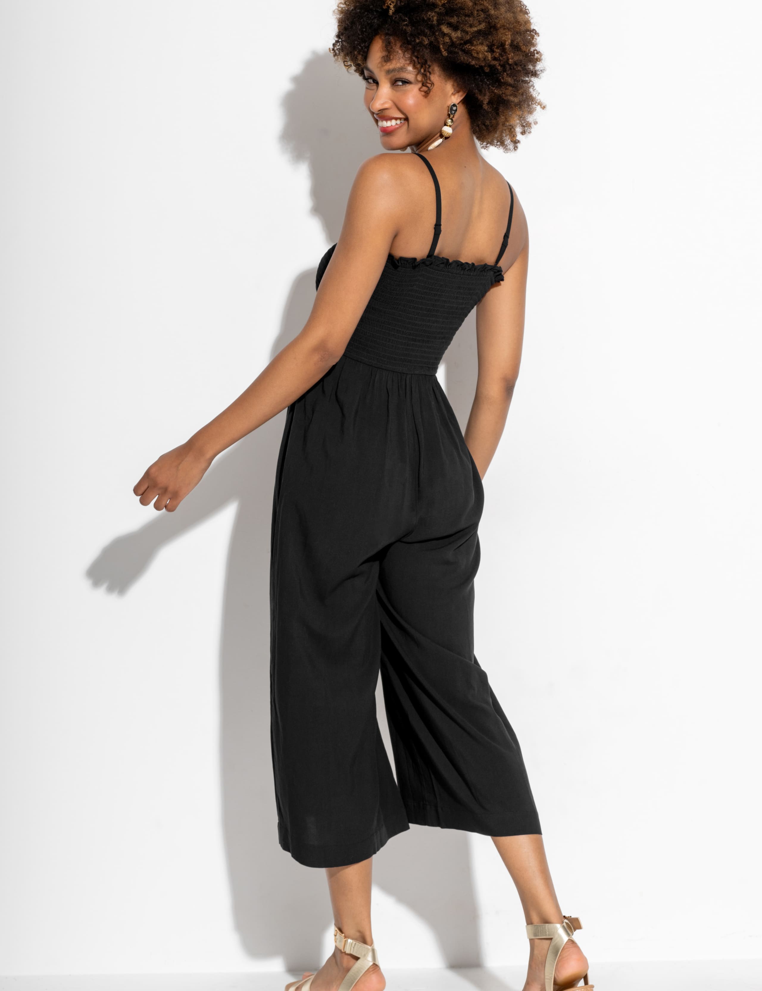 Cropped Wide Leg Jumpsuit 5 of 7