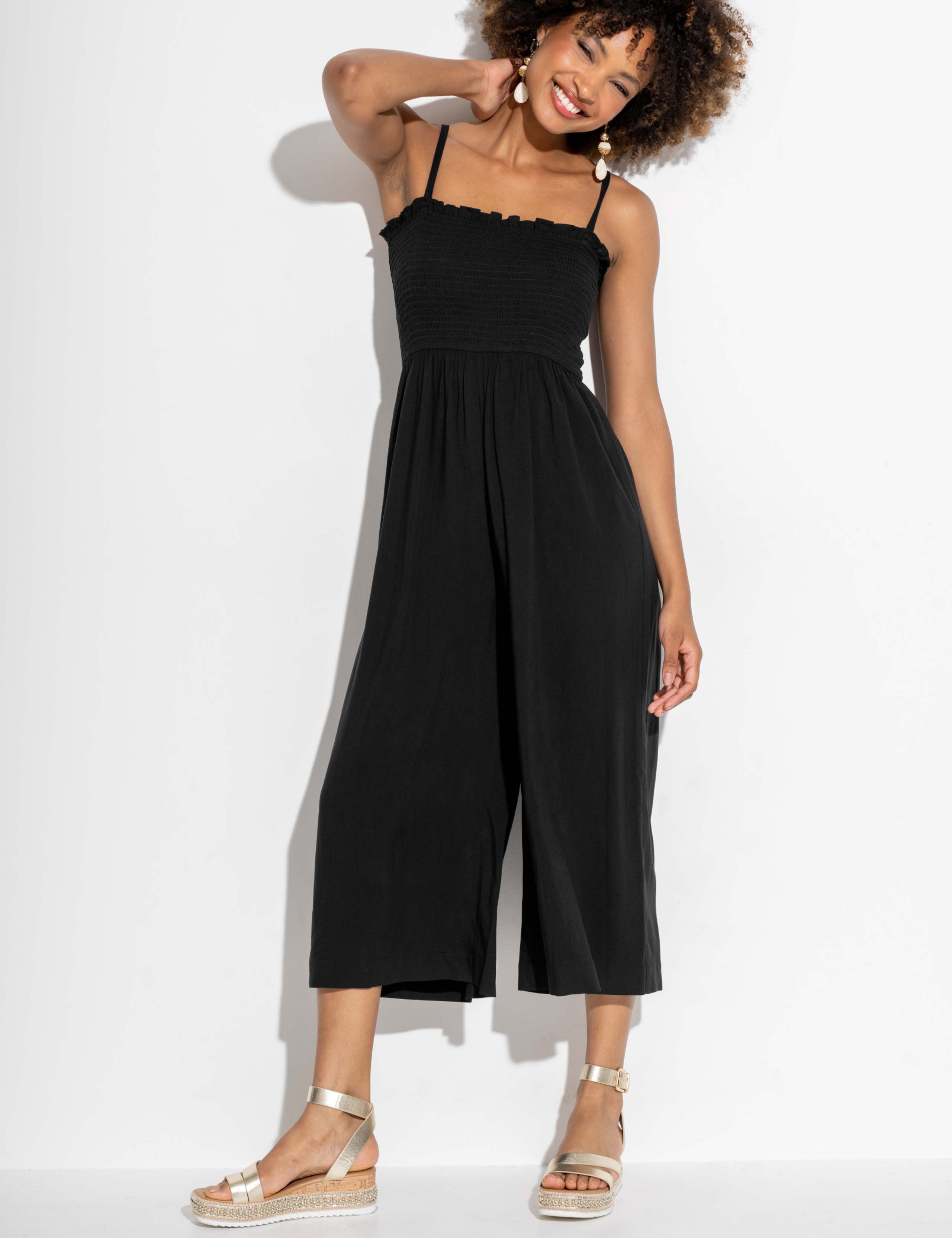 Cropped Wide Leg Jumpsuit 6 of 7