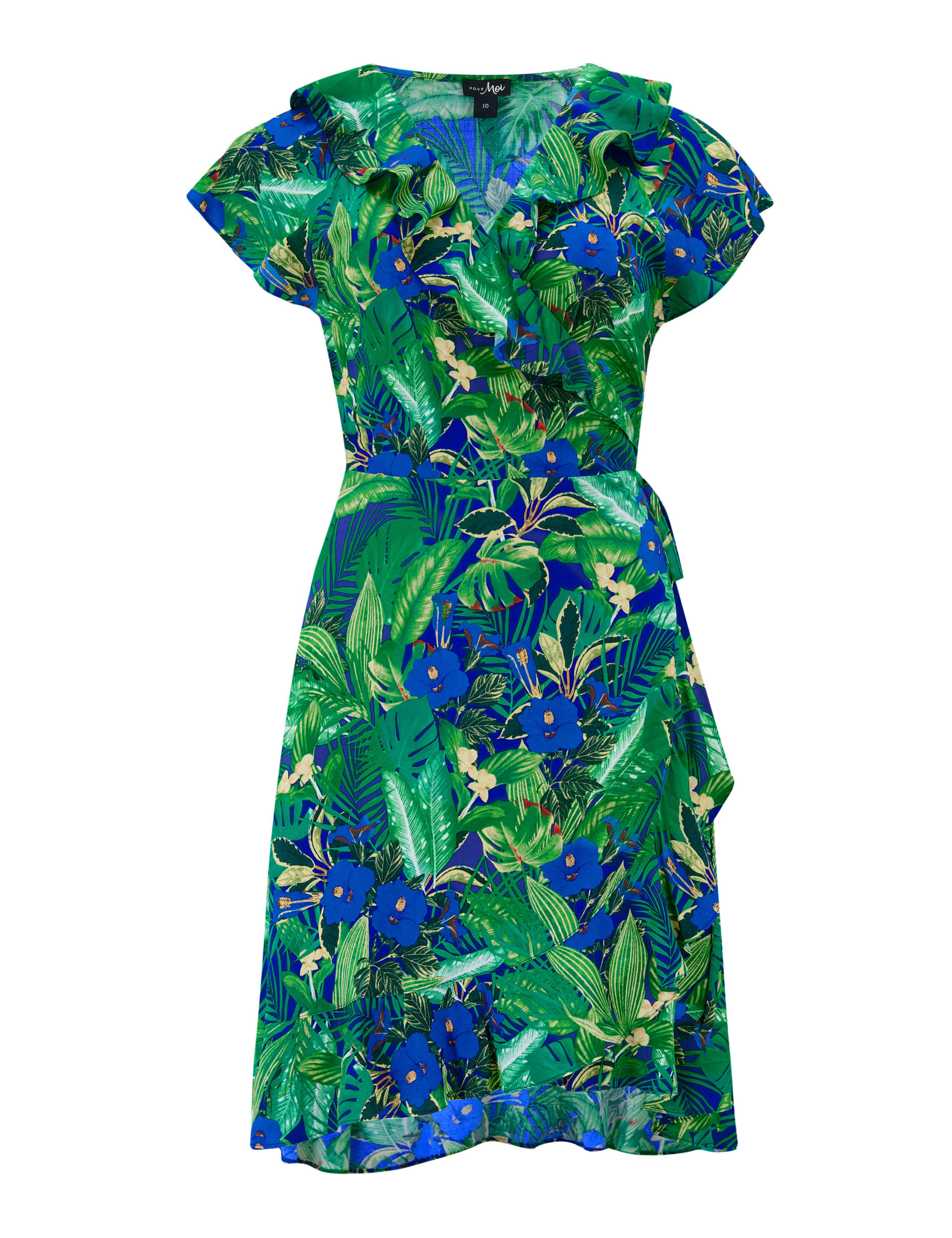 Penny Frill Wrap Woven Beach Dress 2 of 6