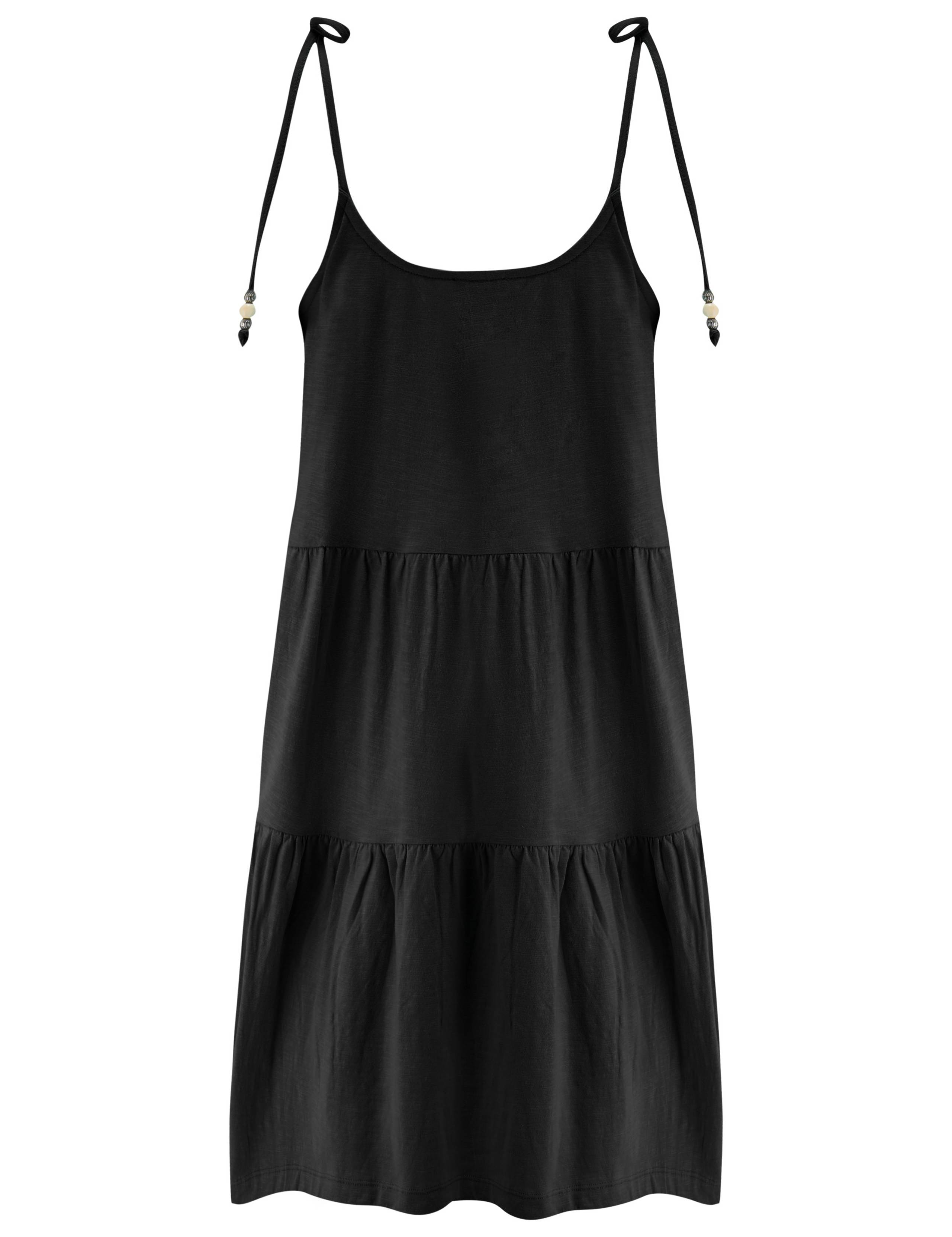 Pure Cotton Tie Detail Mini Tiered Beach Dress 6 of 8