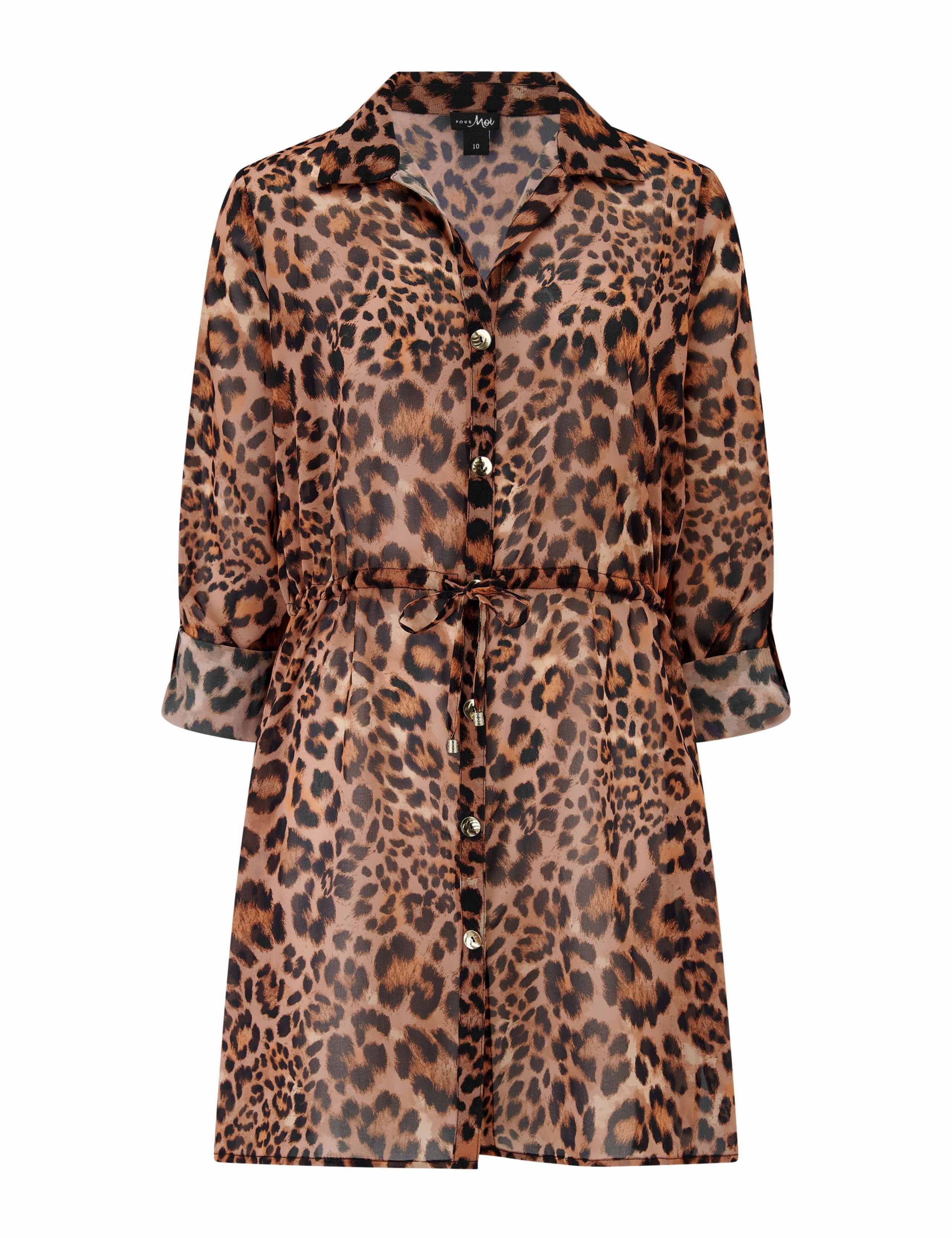 Chevron Button Through Beach Shirt 2 of 4