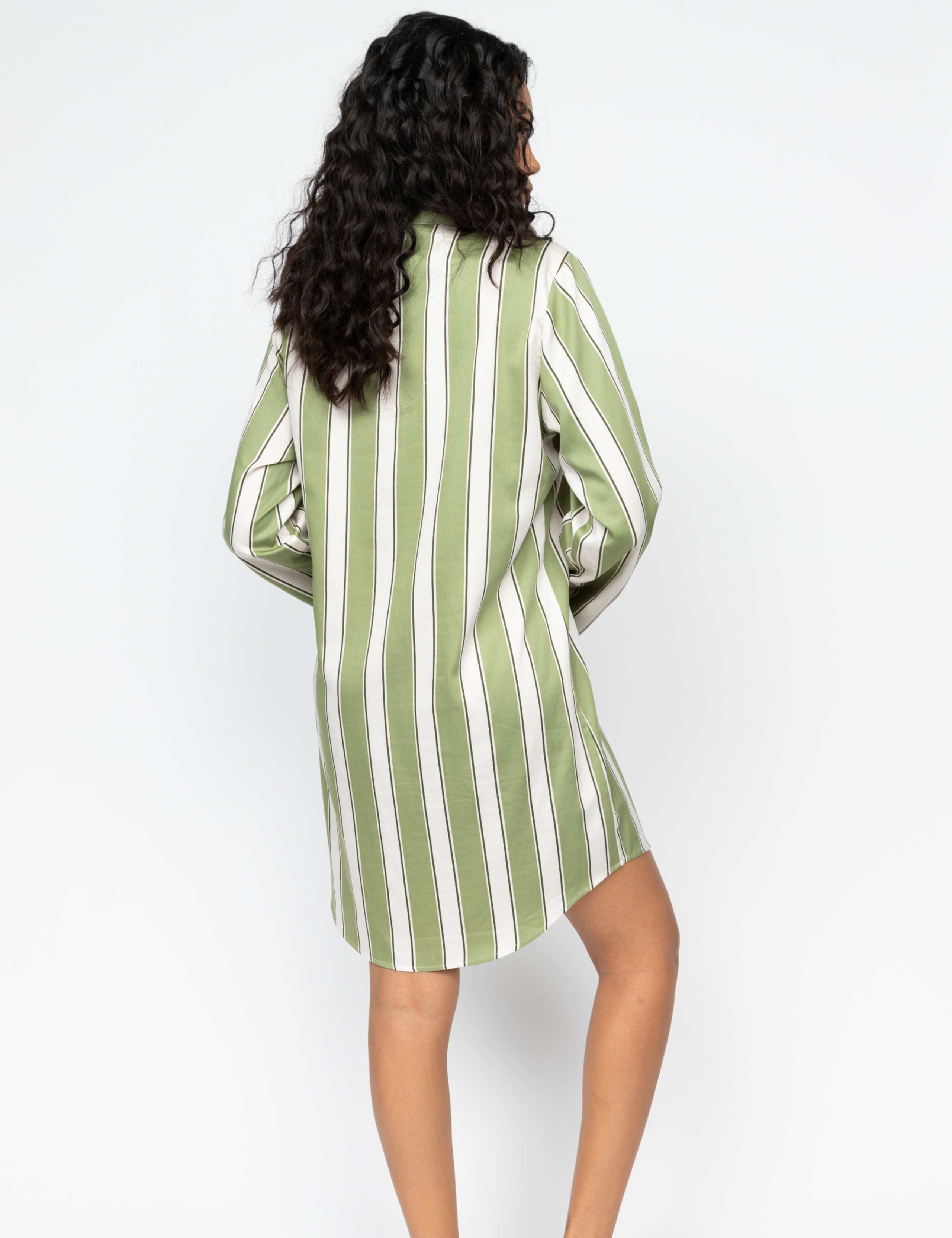 Cotton Modal Striped Nightshirt 4 of 4