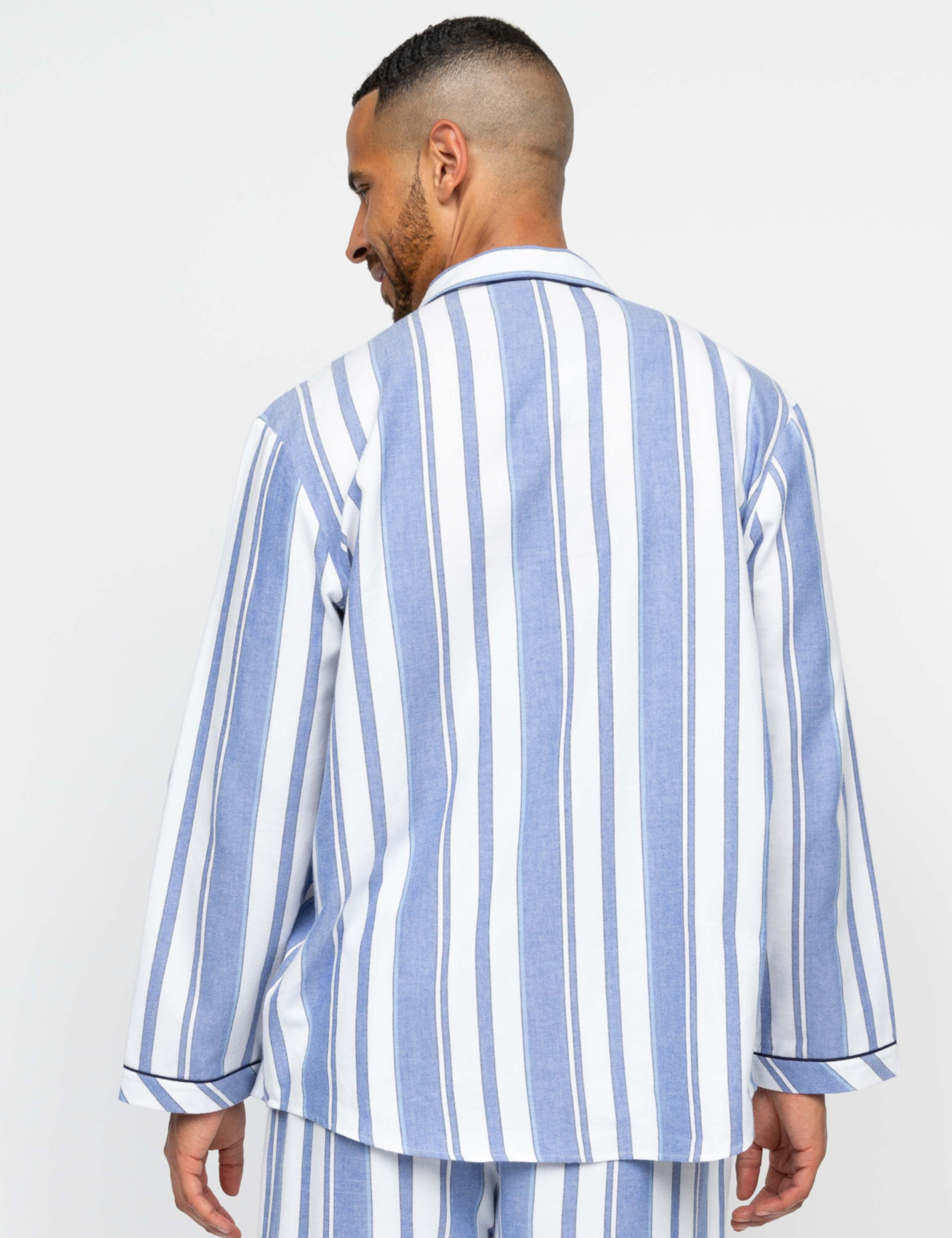 Pure Cotton Striped Revere Pyjama Top 4 of 4