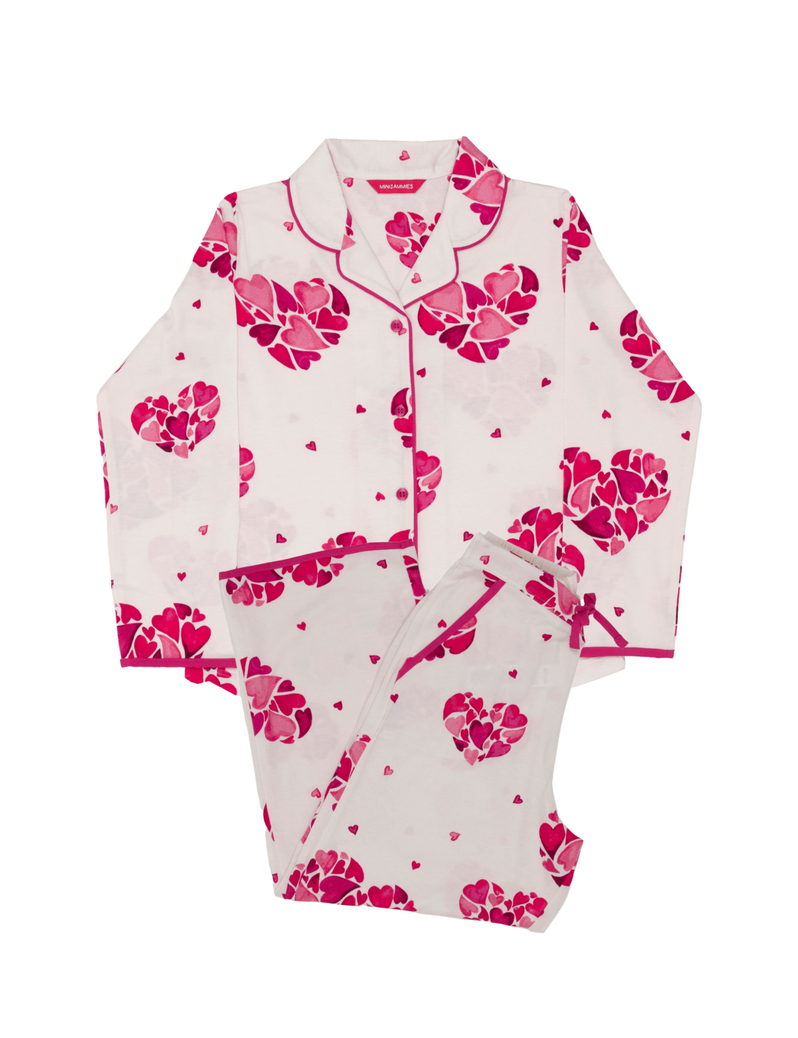 Cotton Blend Valentines Heart Print Pyjamas (2-13 Yrs) 2 of 4