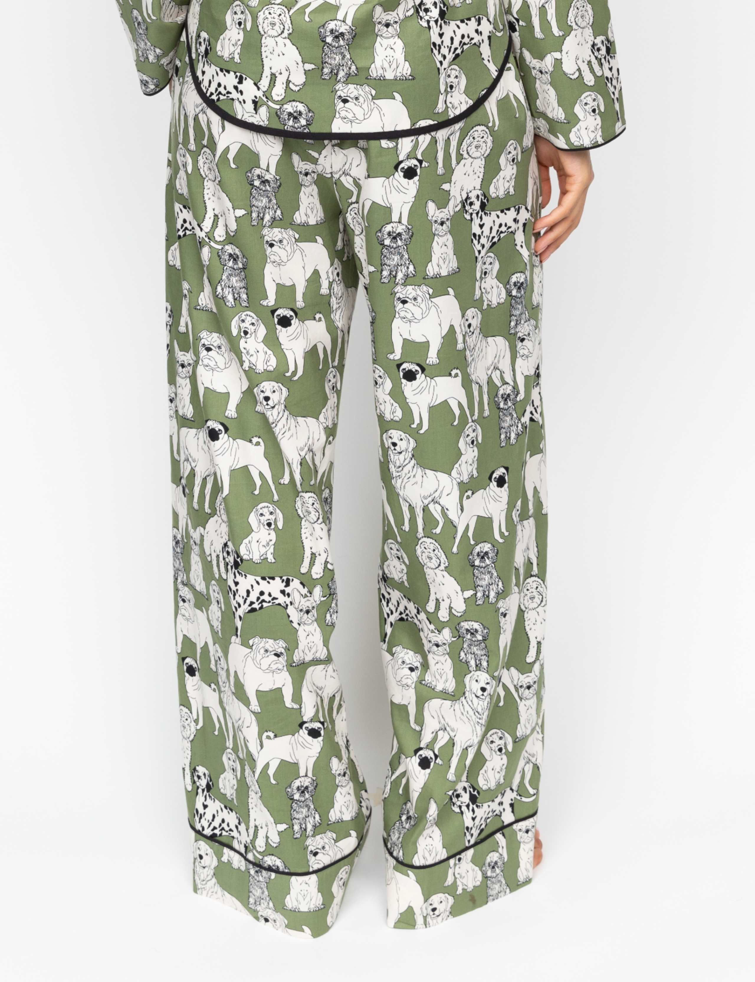Cotton Modal Dog Pyjama Bottoms 4 of 4