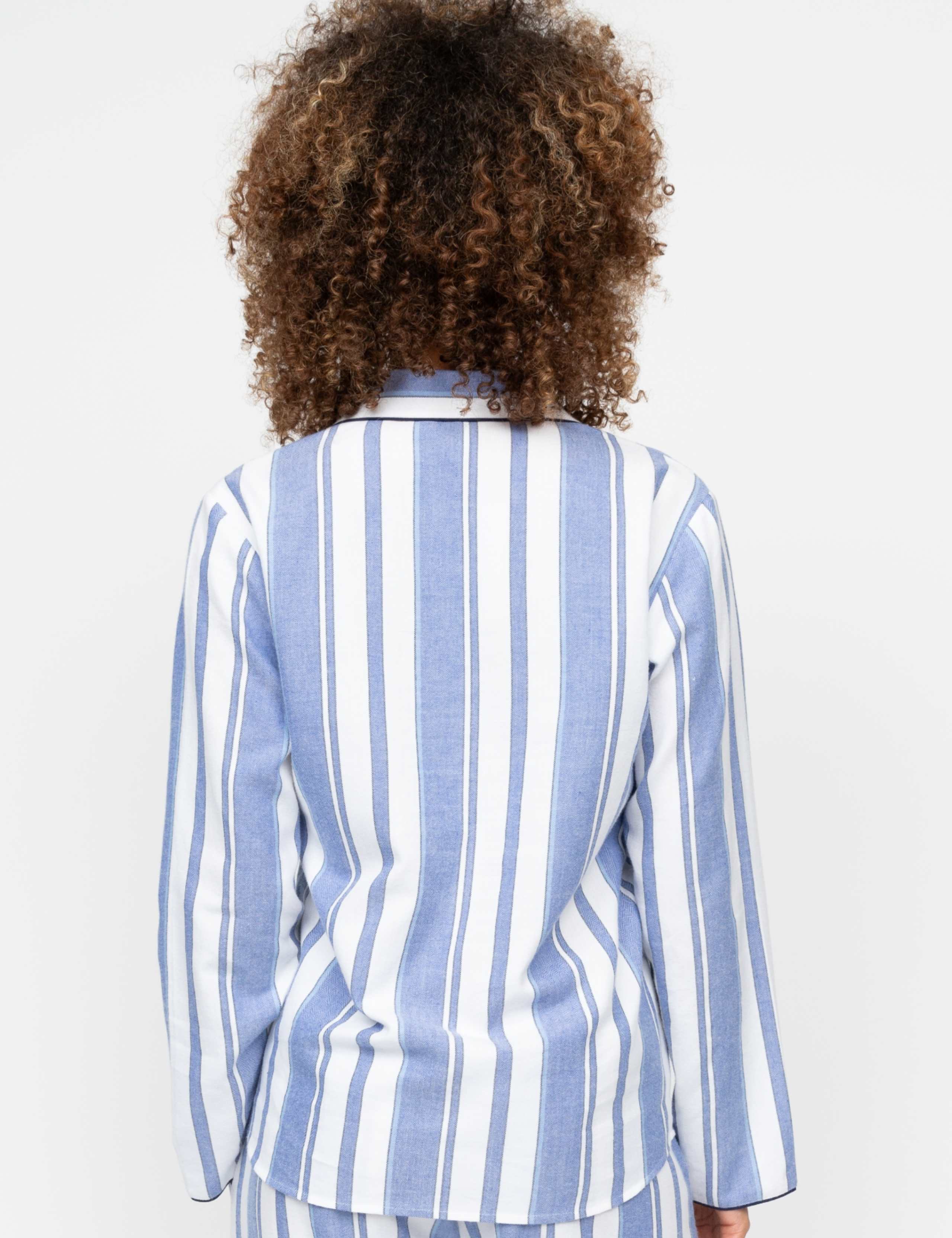 Pure Cotton Striped Revere Pyjama Top 4 of 4
