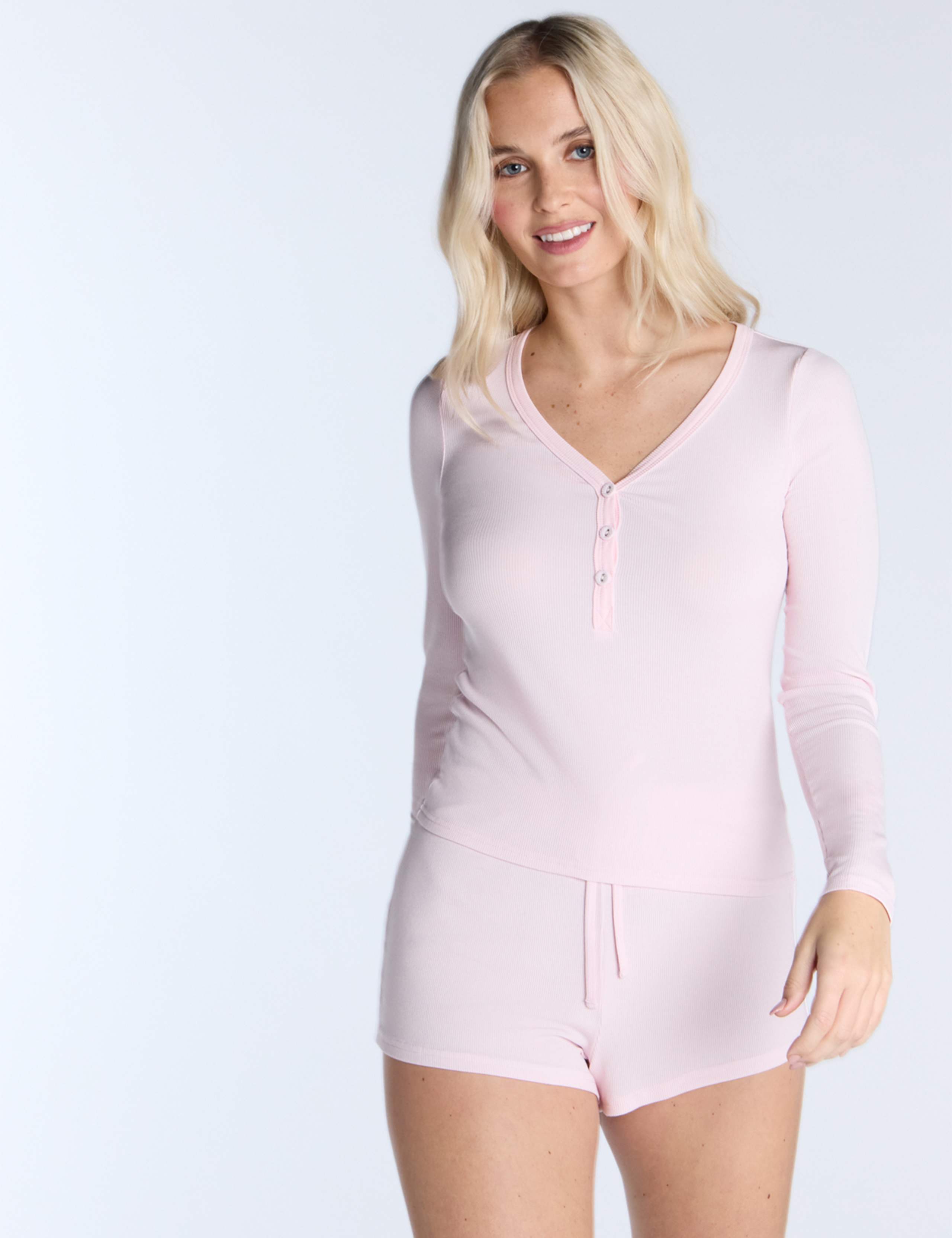 Modal Rich Henley Shorts Pyjama Set 1 of 5