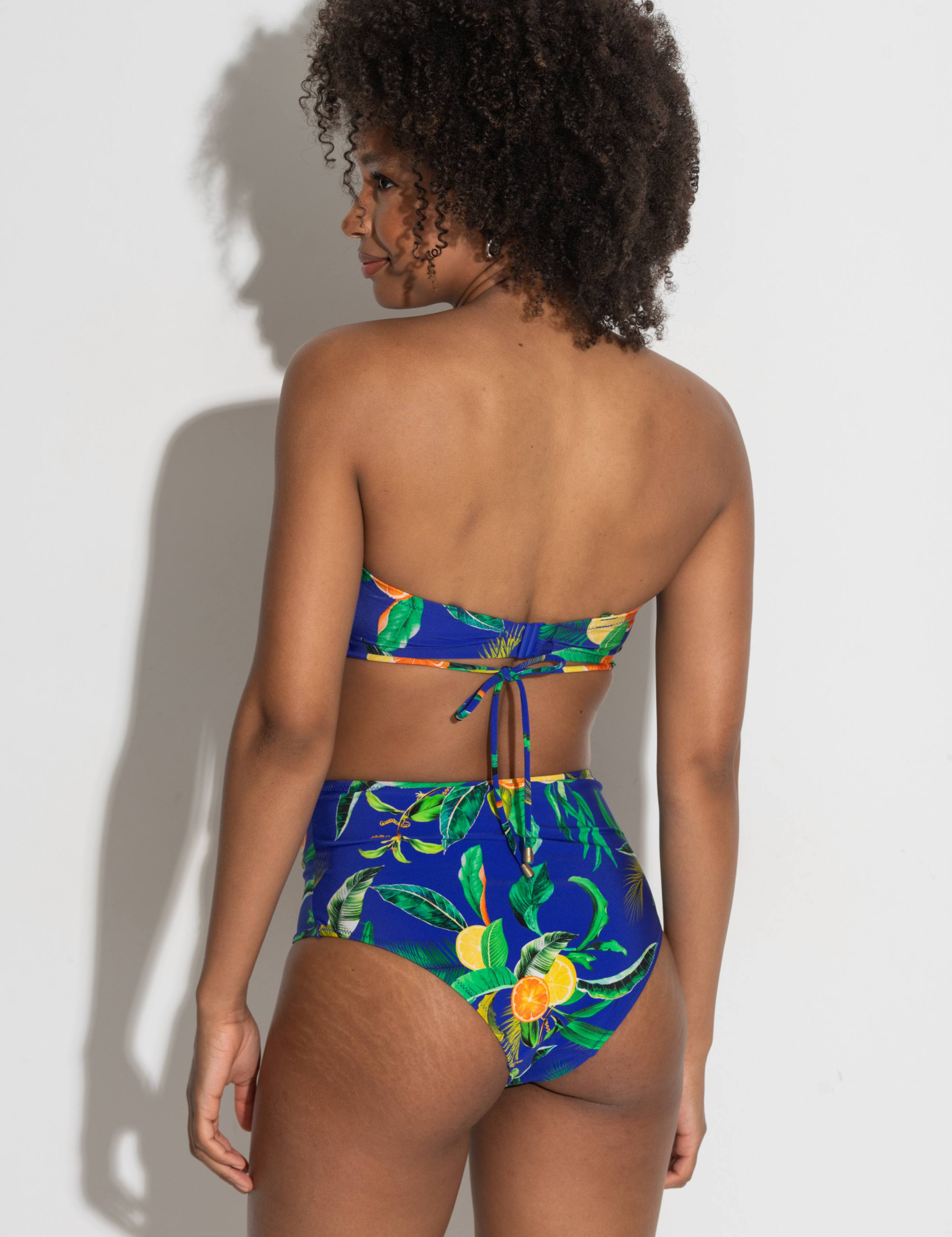 Santa Cruz Printed Wired Bandeau Bikini Top B-F 3 of 10