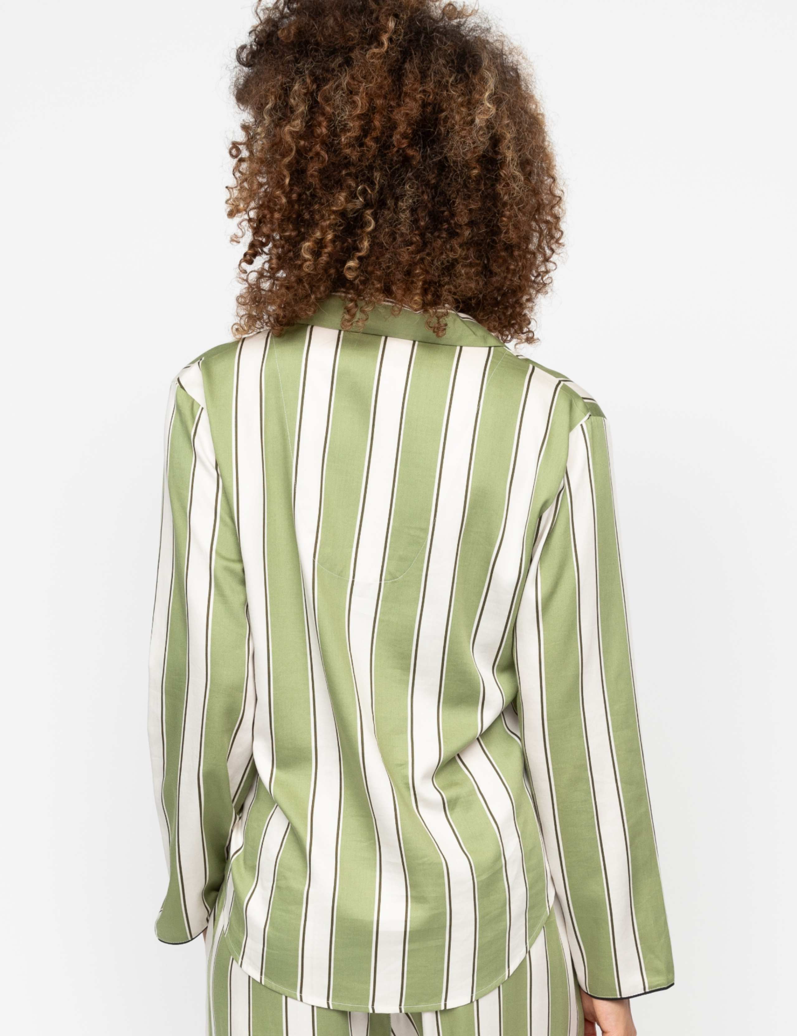 Cotton Modal Striped Pyjama Top 4 of 4