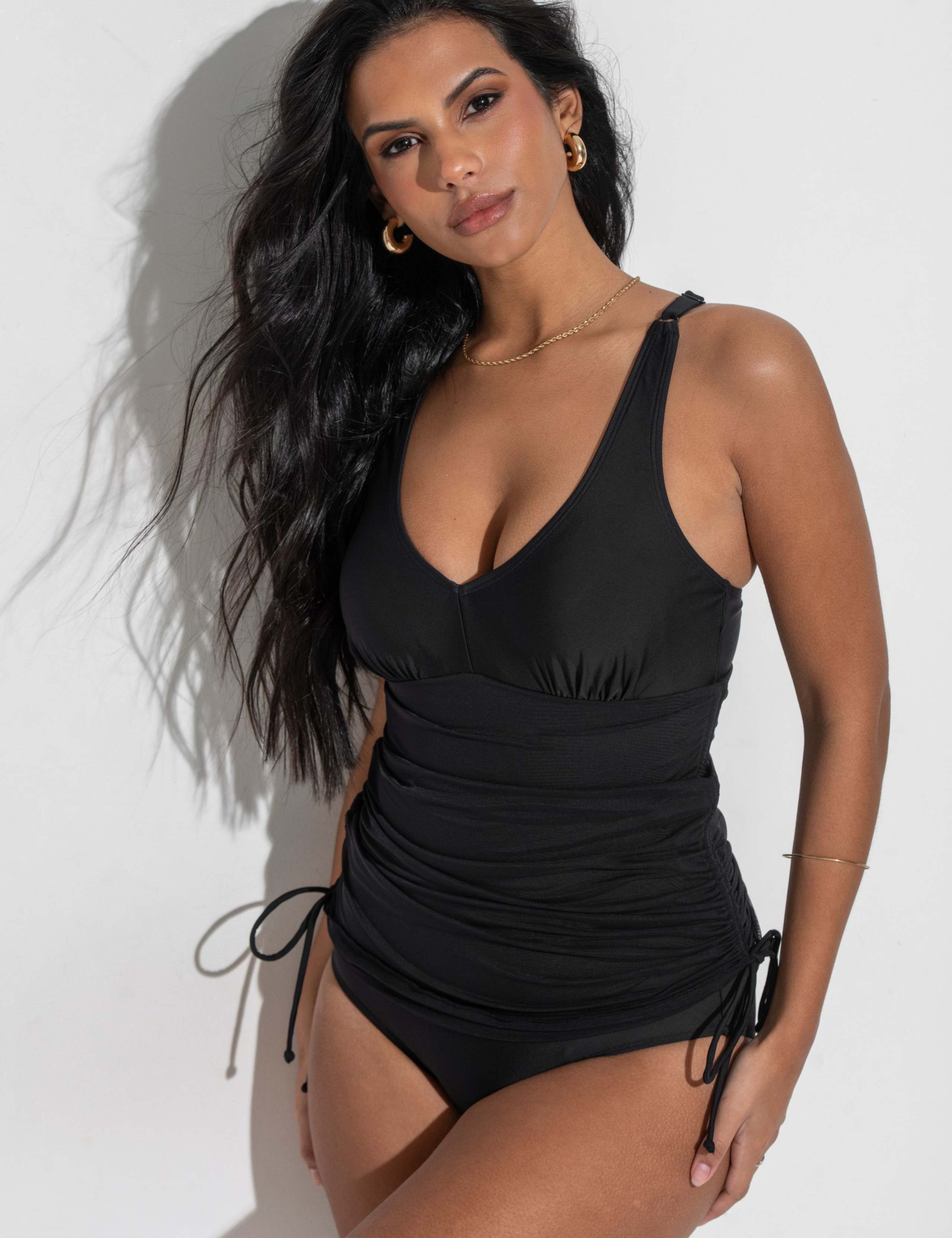 Dubai Mesh Adjustable Tummy Control Skirted Swimsuit 6 of 11