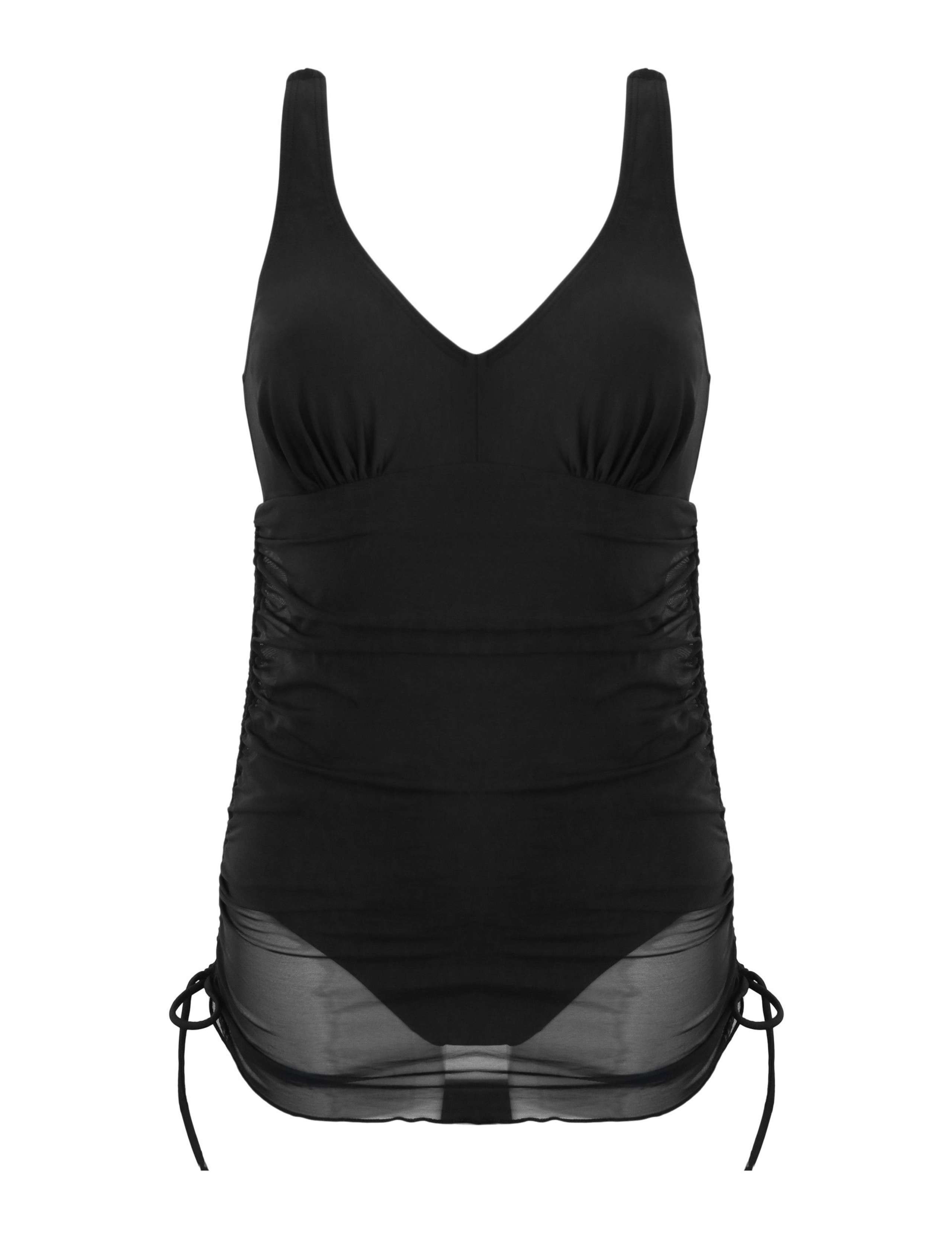 Dubai Mesh Adjustable Tummy Control Skirted Swimsuit 2 of 11