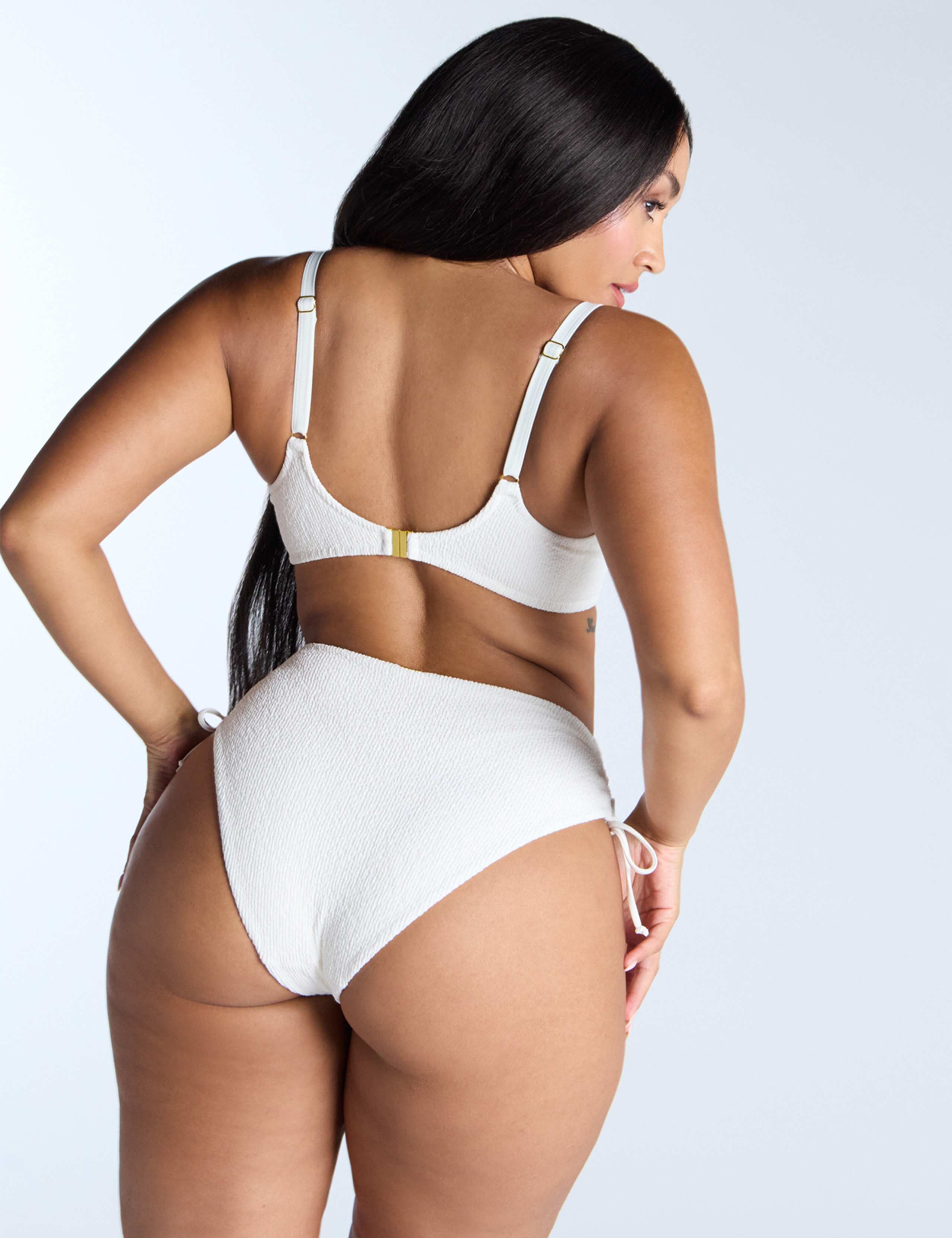Ibiza Textured High Waisted Bikini Bottoms 4 of 6