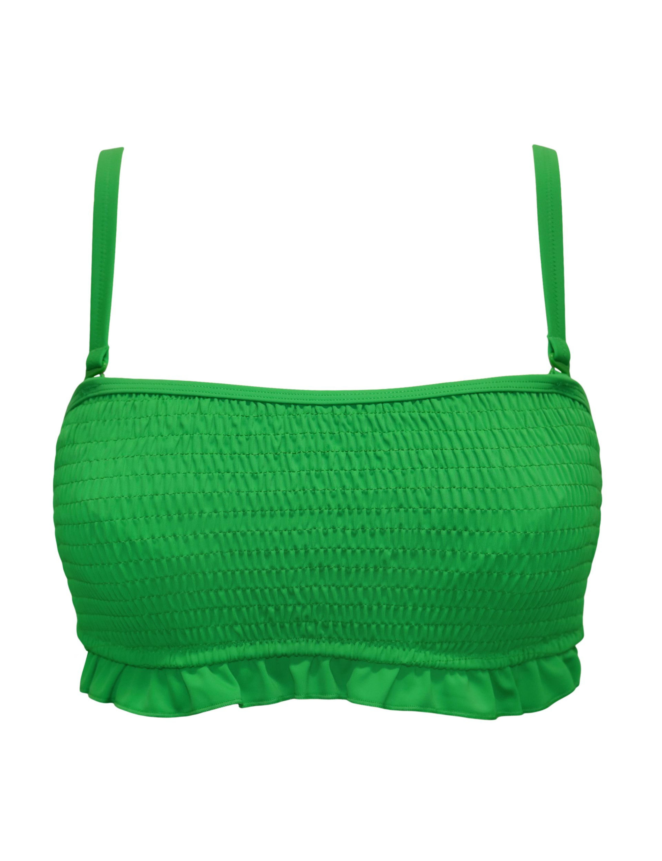 Free Spirit Wired Shirred Bandeau Bikini Top C-G 2 of 11