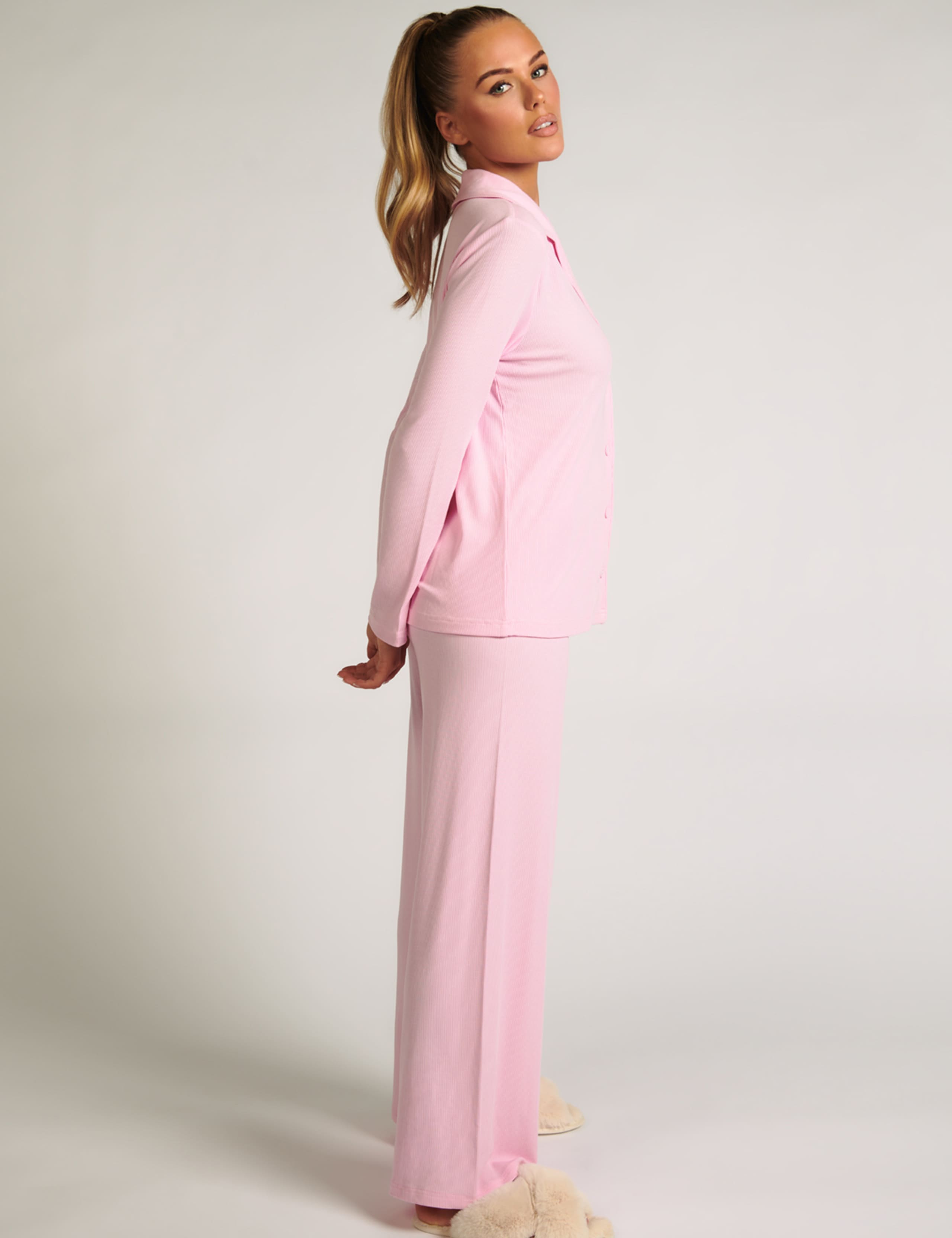 Modal Ribbed Pyjama Top 3 of 5