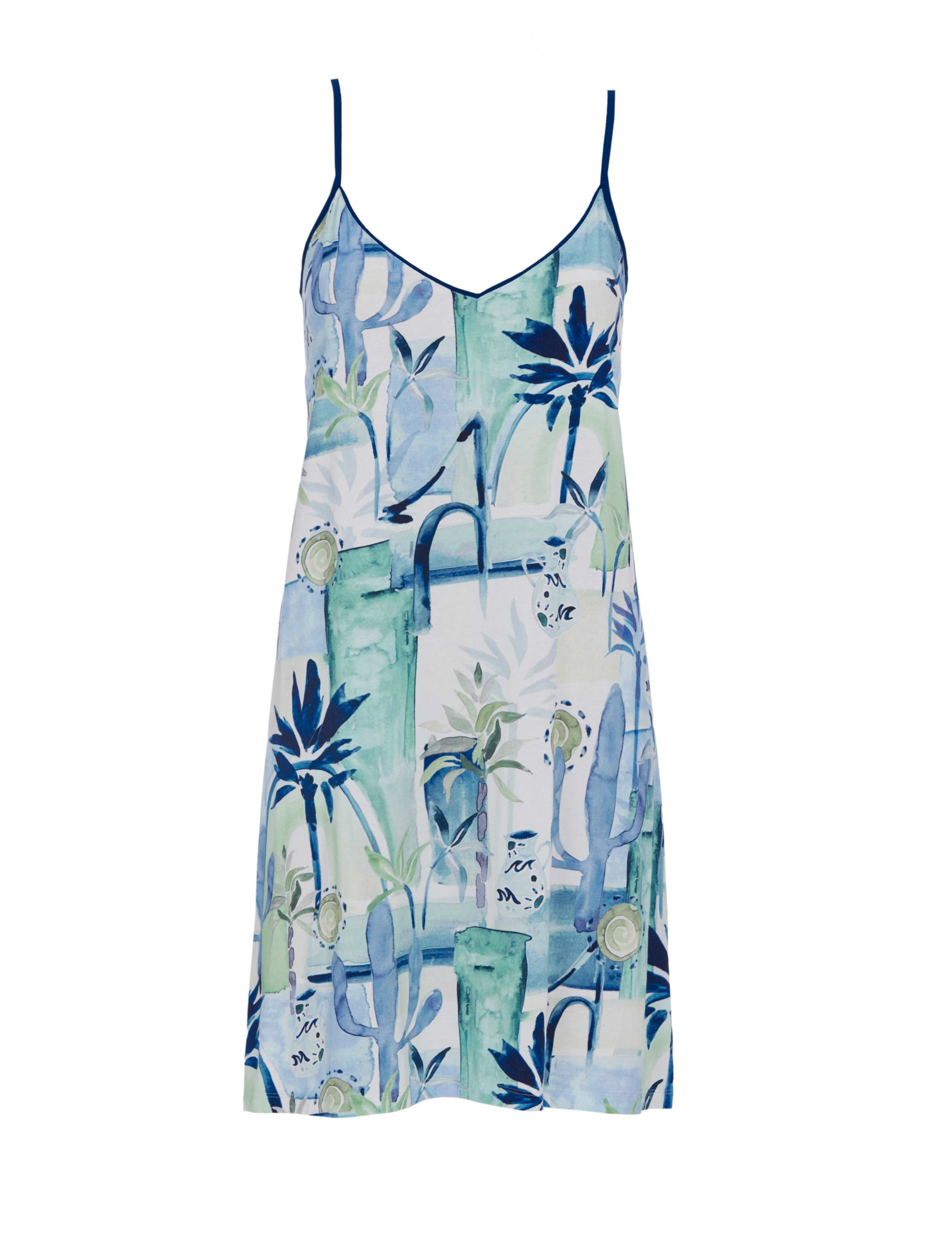 Cotton Blend Watercolour Print Chemise 2 of 4