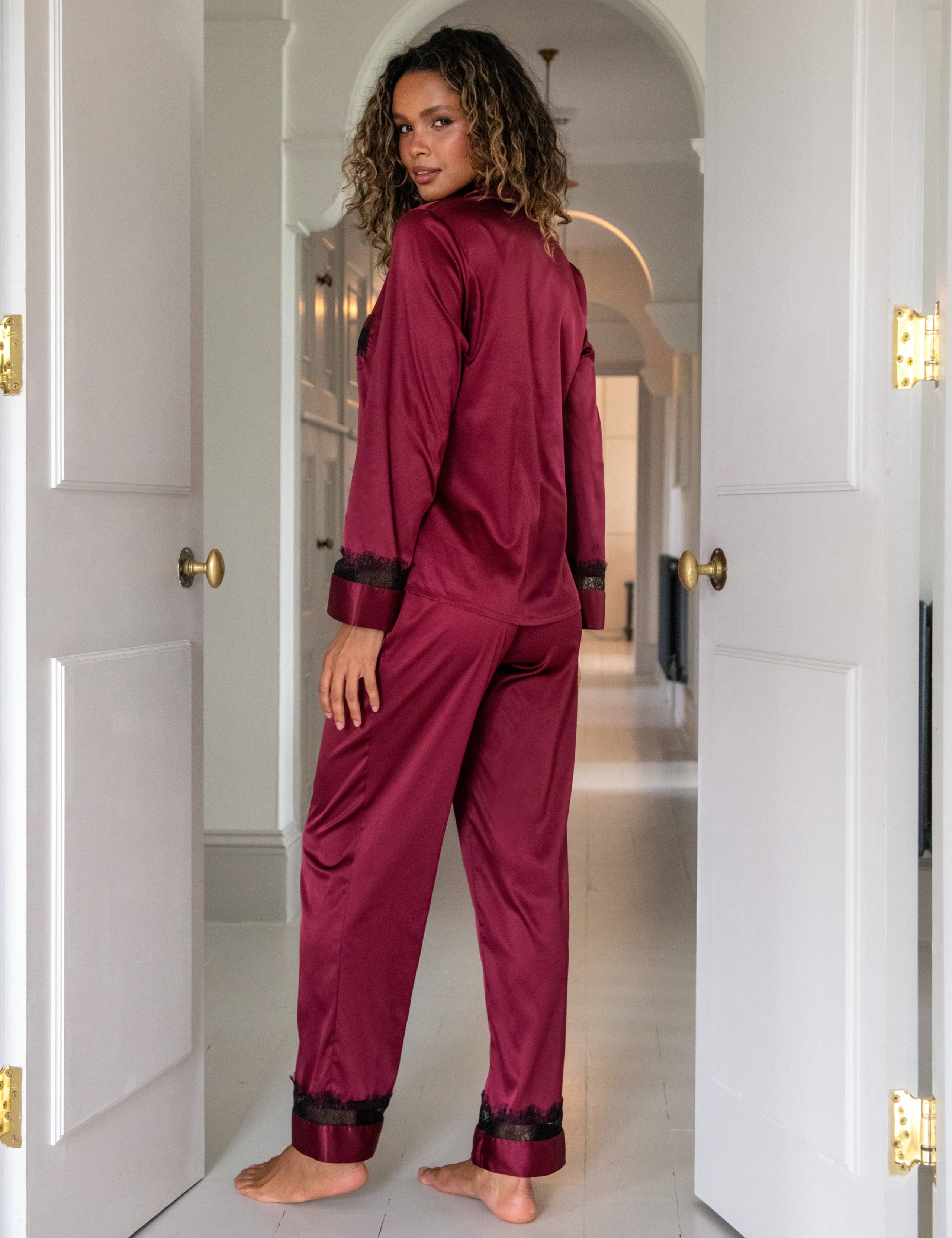 Satin Lace Pyjama Set 3 of 8