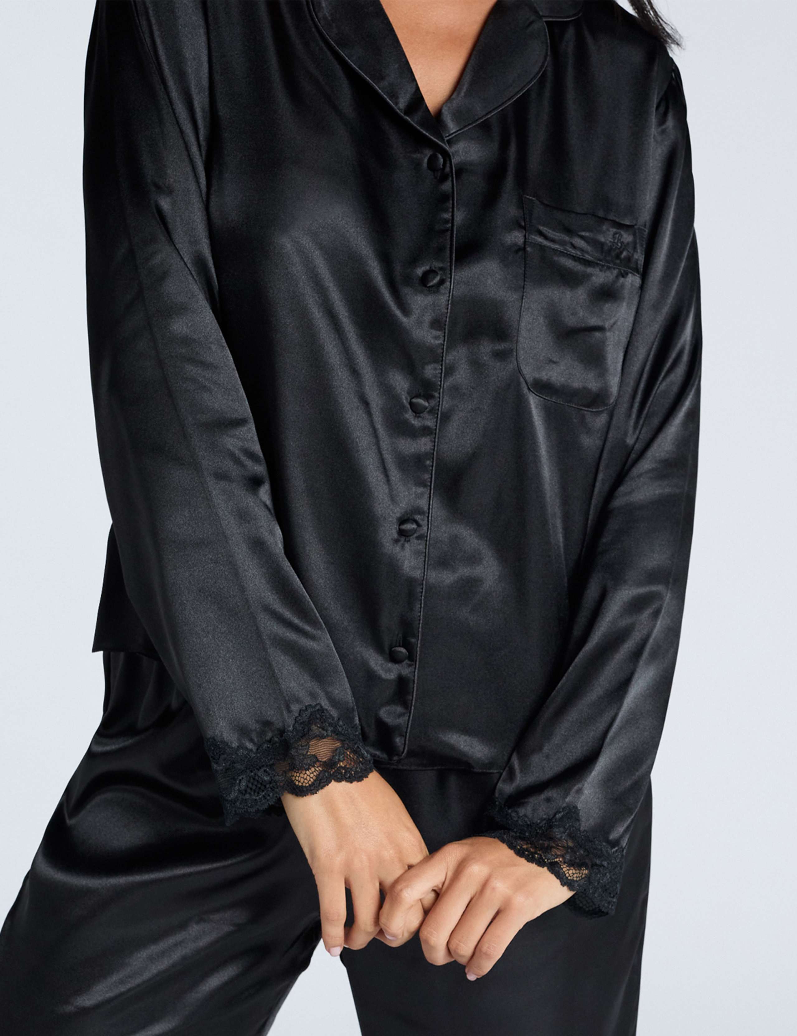 Amelia Satin Pyjama Set 3 of 5