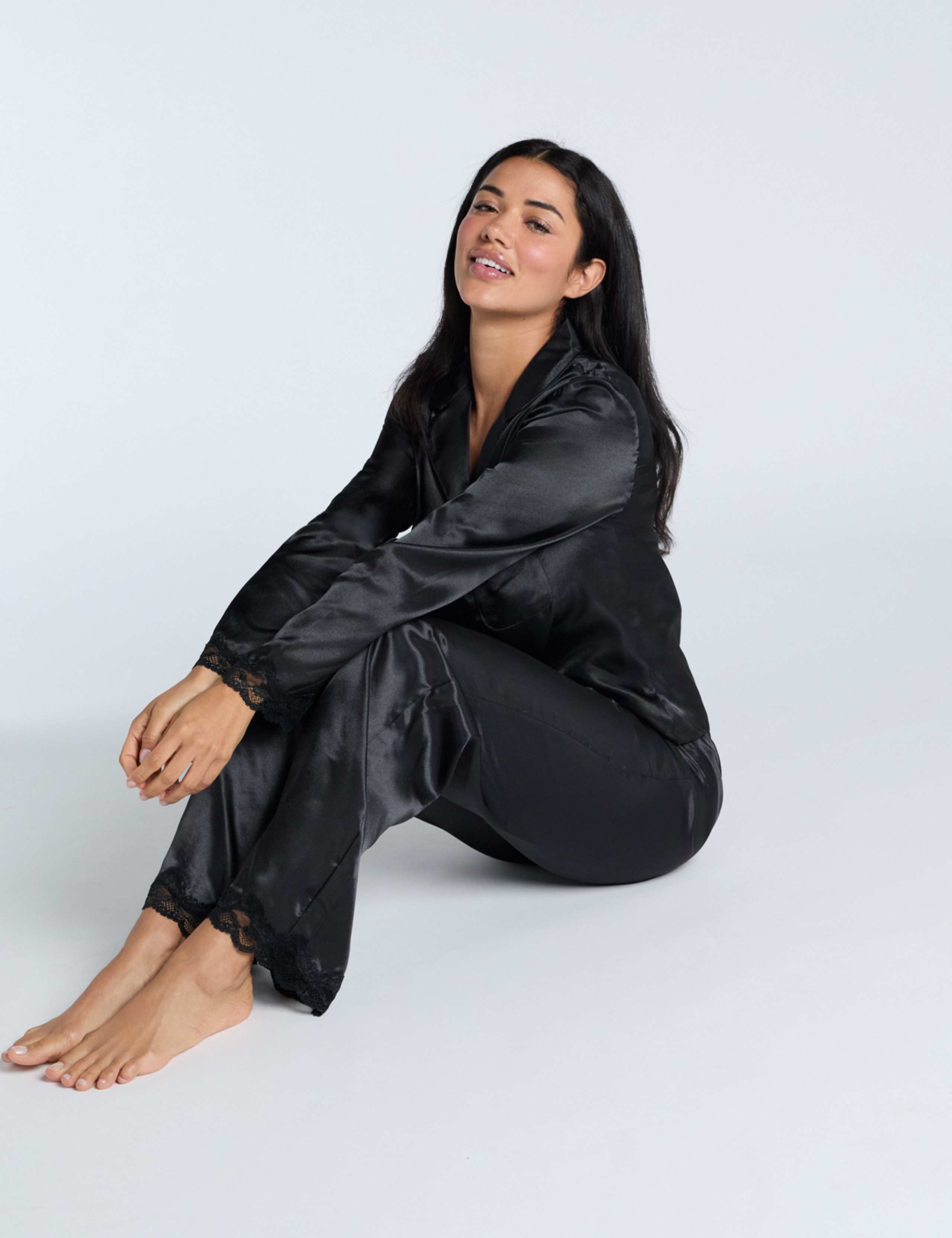 Amelia Satin Pyjama Set 4 of 5