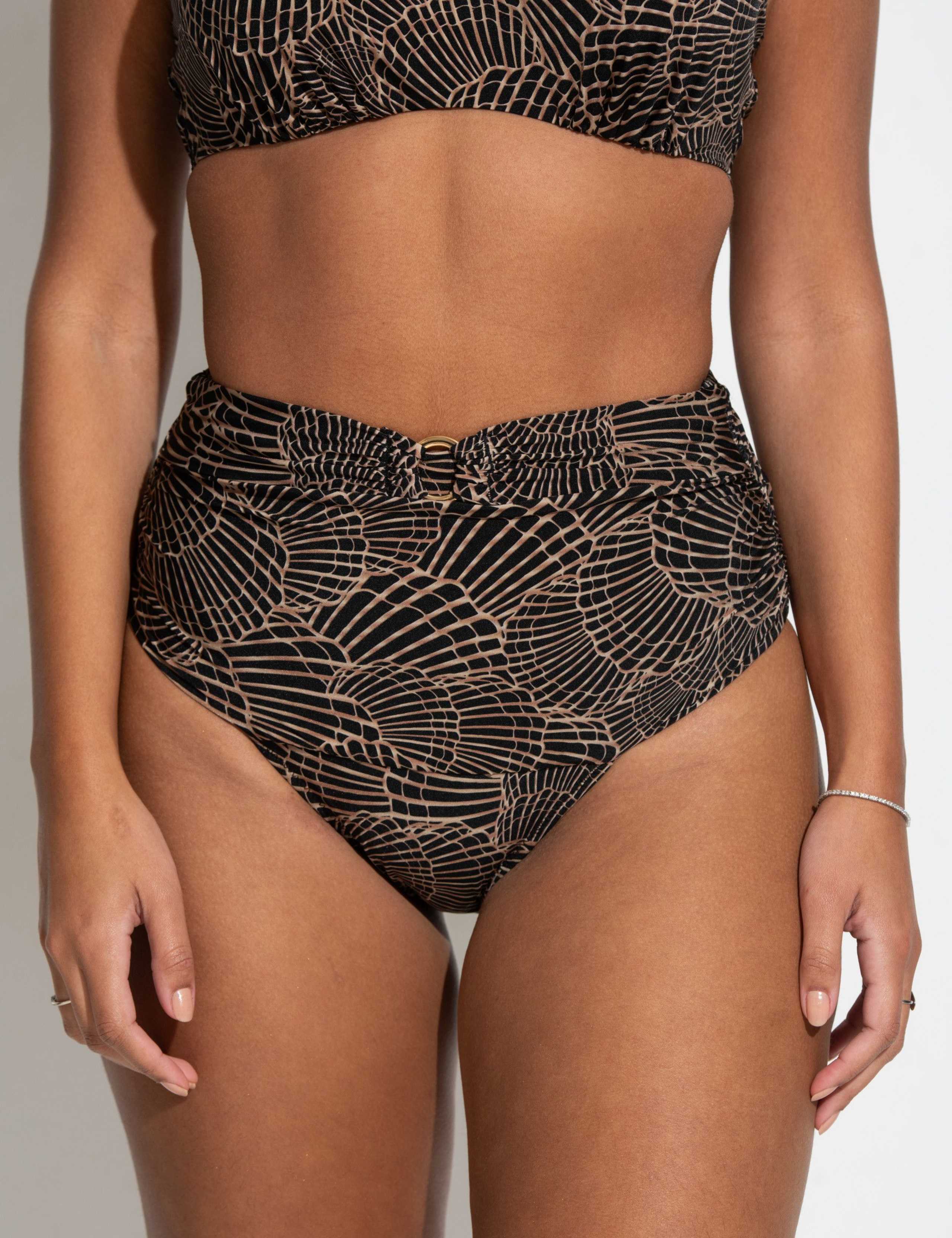 Samoa Printed High Waisted Bikini Bottoms 5 of 8