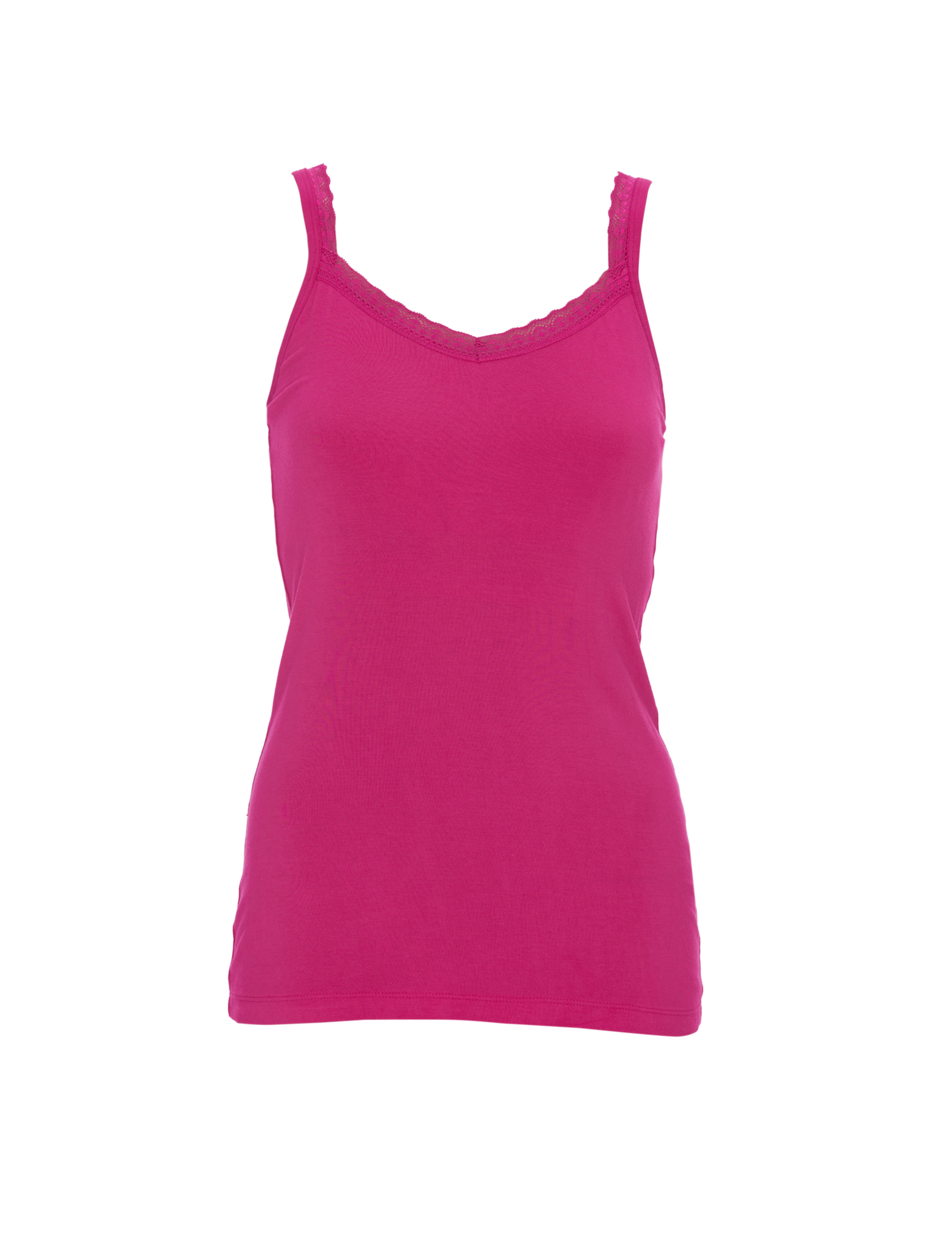 Jersey Lace Trim Hidden Support Vest 2 of 3