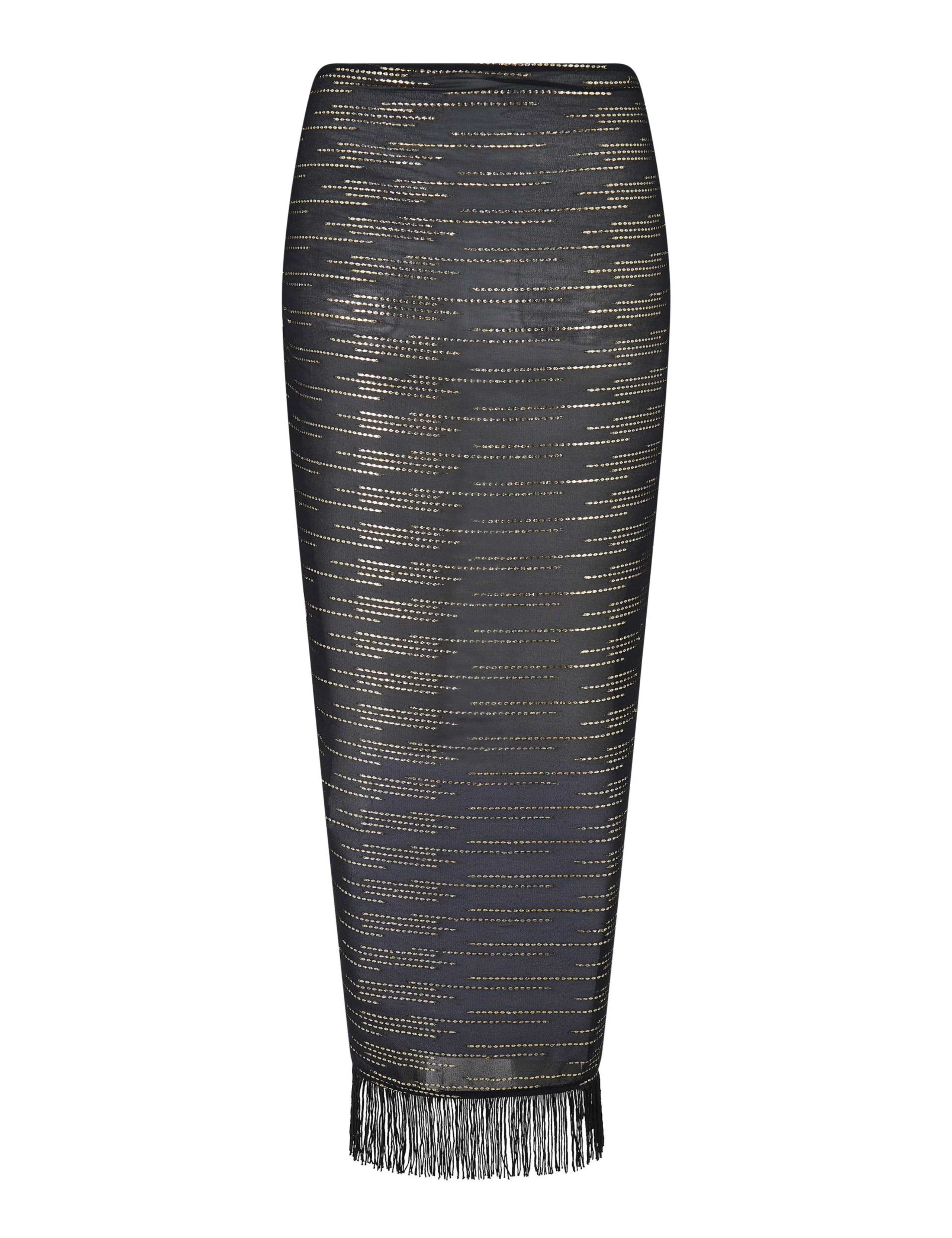 Chiffon Sparkly Striped Sarong 7 of 7
