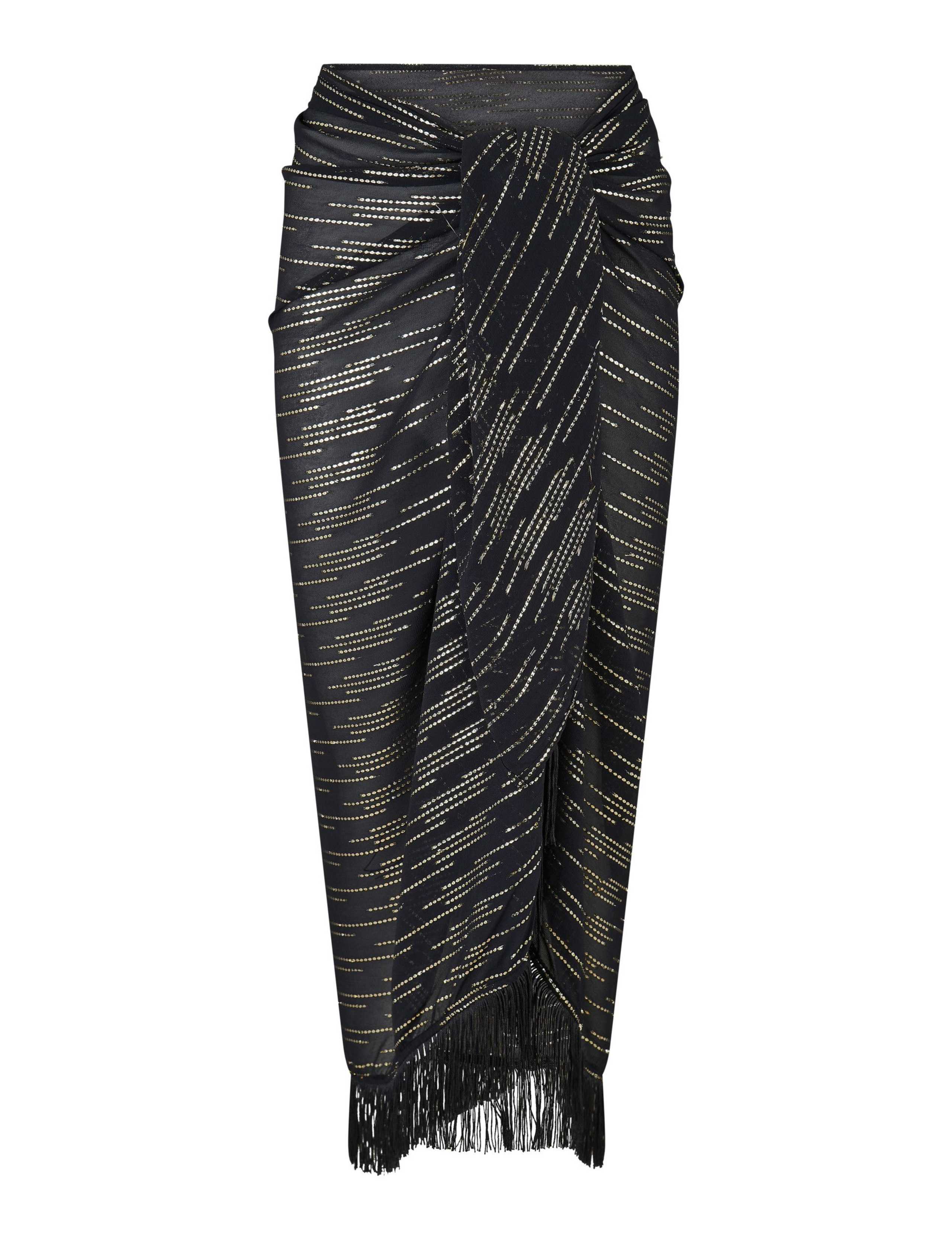Chiffon Sparkly Striped Sarong 2 of 7