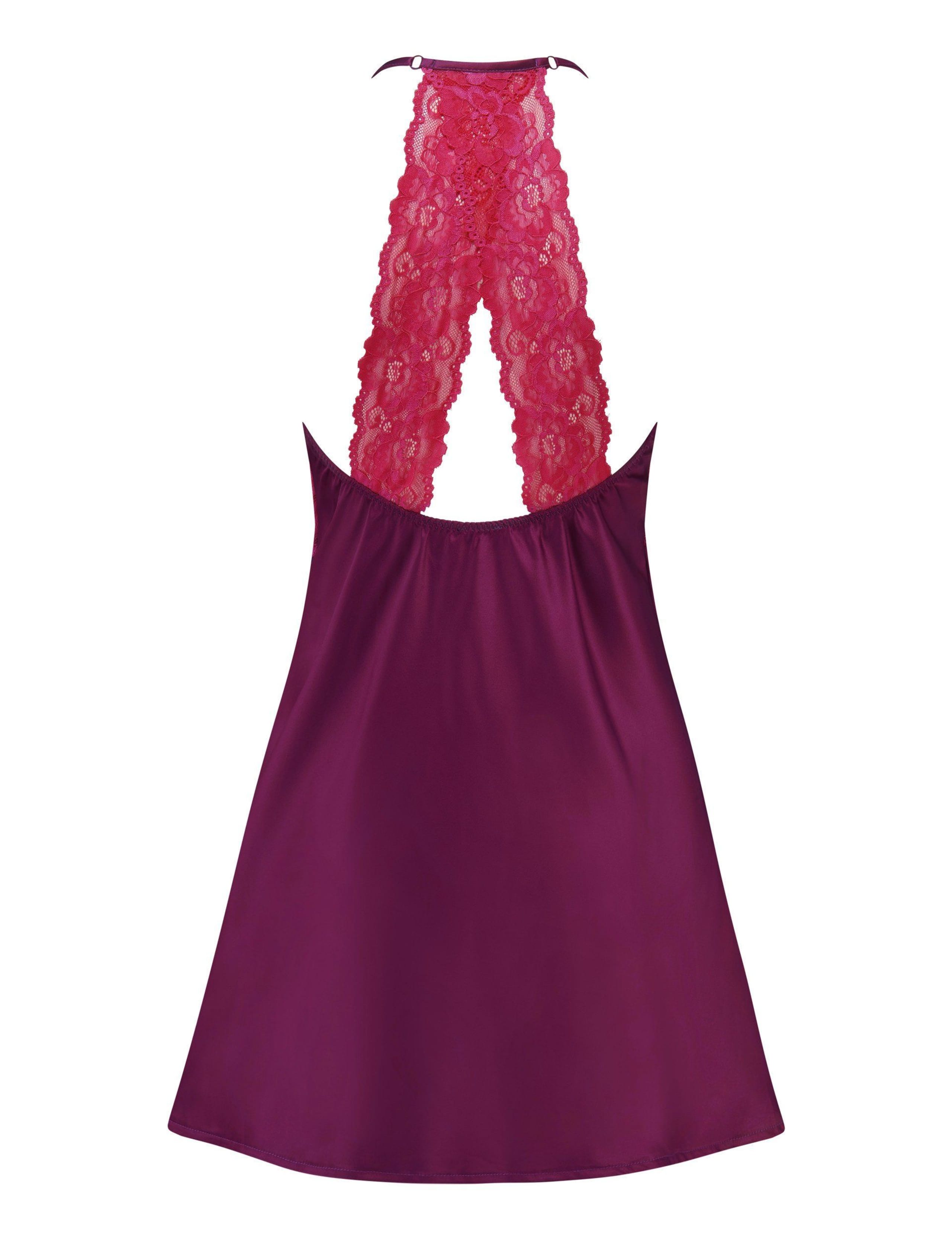 Dusk Satin Lace Trim Strappy Chemise 9 of 9