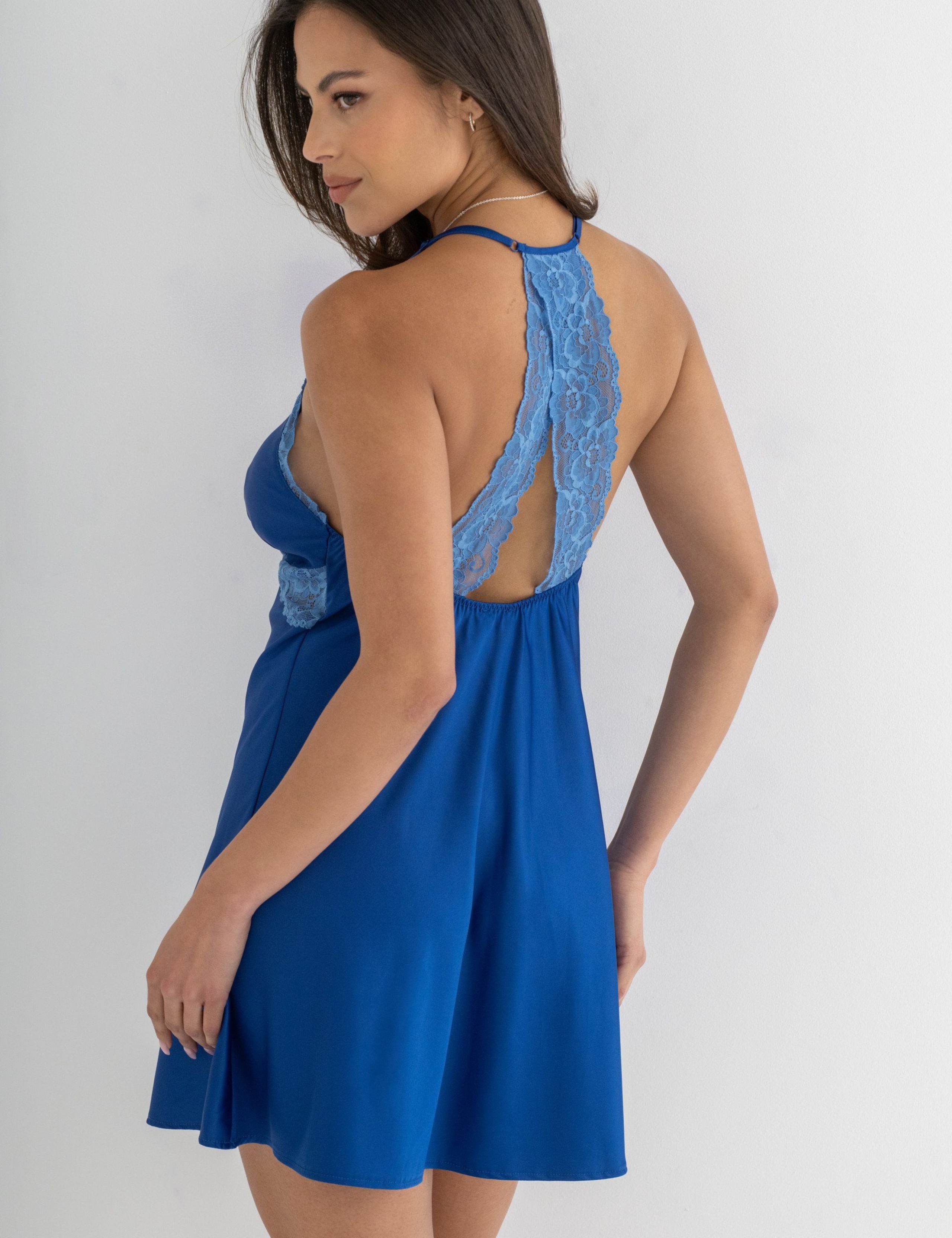 Dusk Satin Lace Trim Strappy Chemise 6 of 8