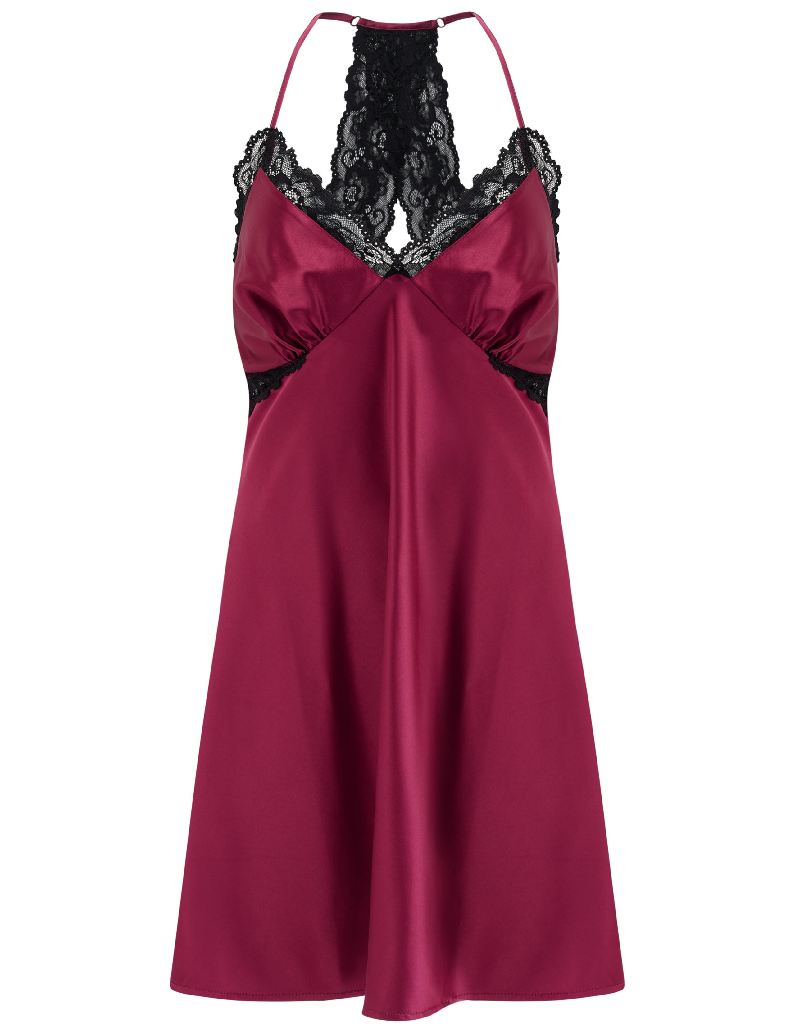 Dusk Satin Lace Trim Strappy Chemise 2 of 8