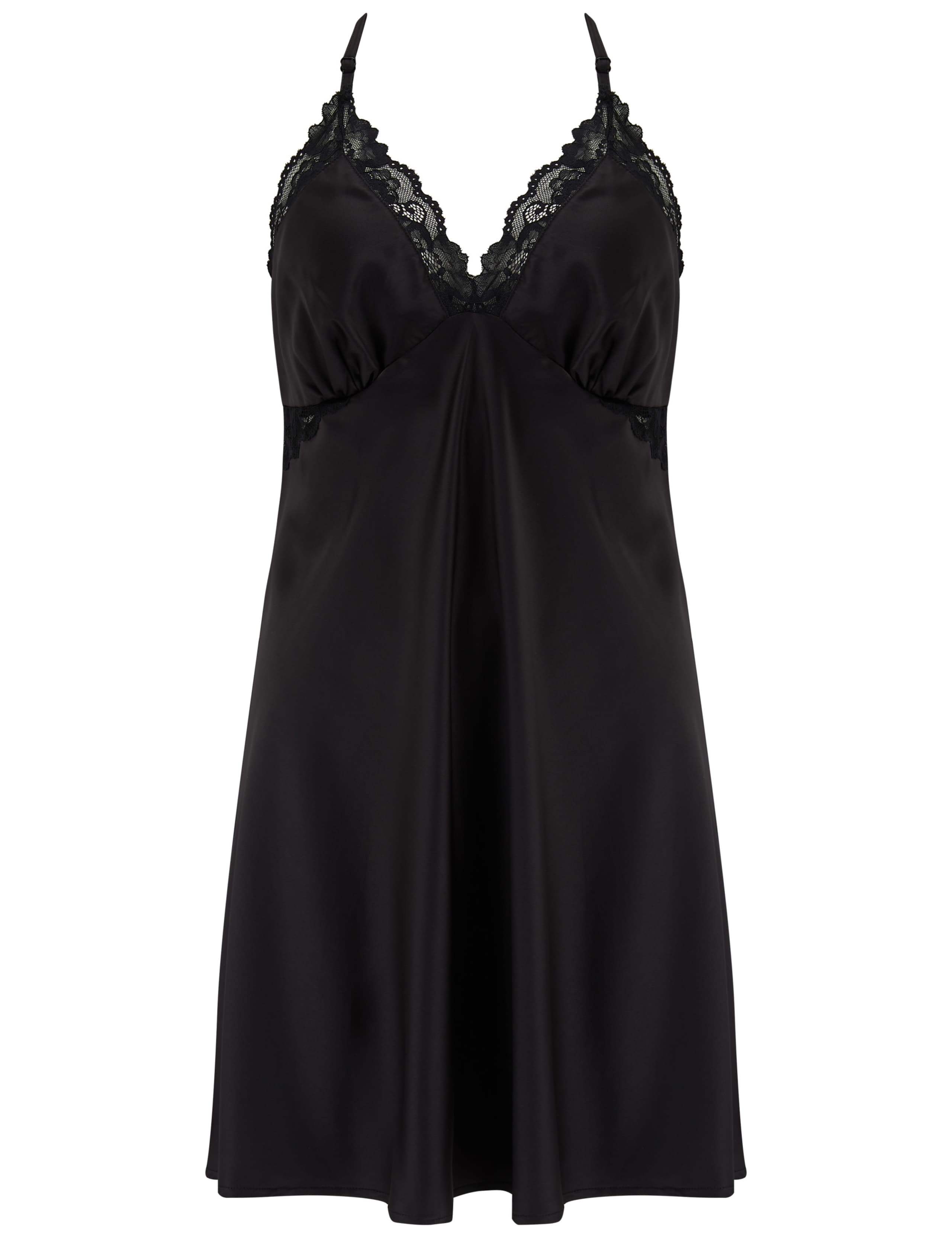 Dusk Satin Lace Trim Strappy Chemise 2 of 9