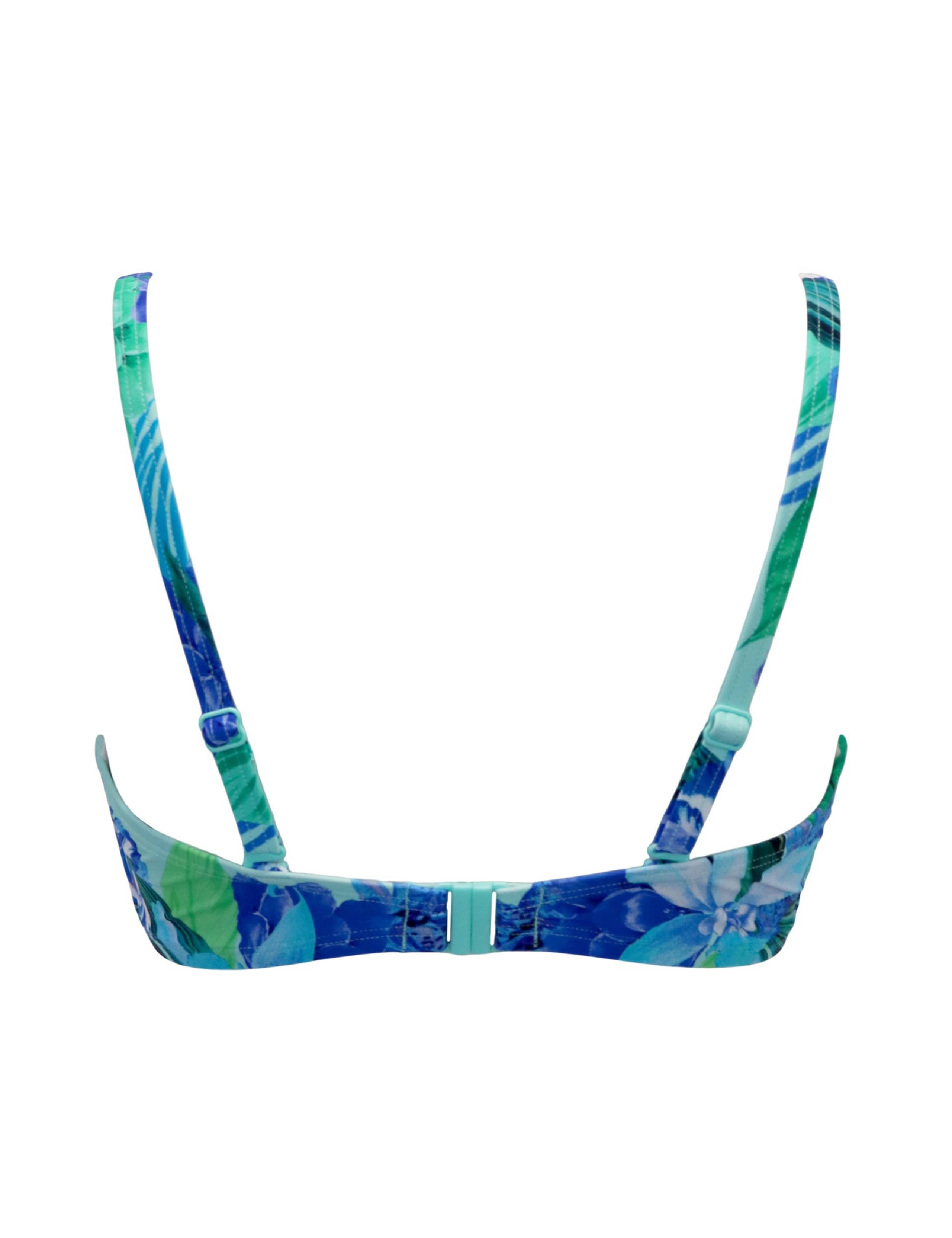Free Spirit Floral Wired Plunge Bikini Top (B-G) 11 of 11