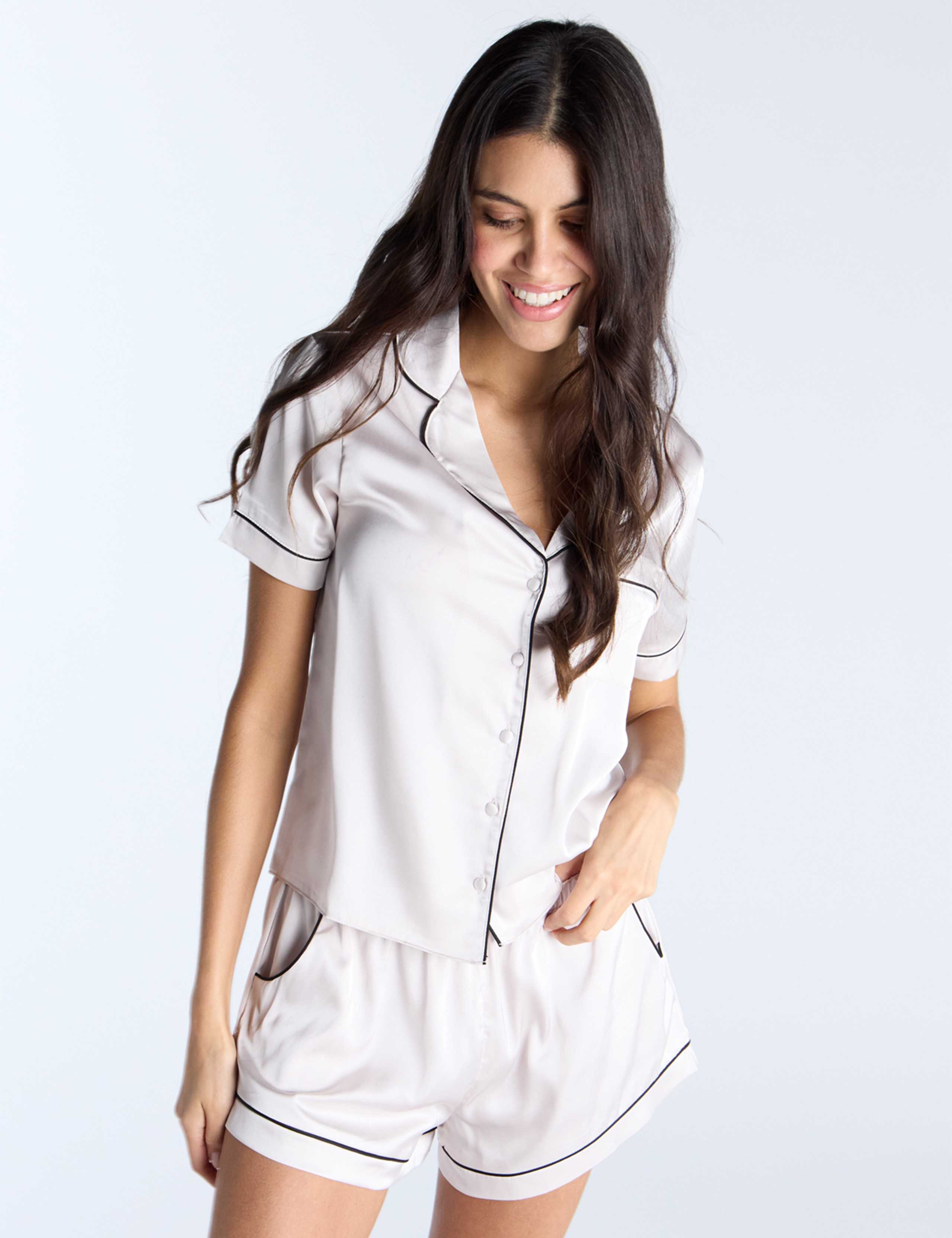 Satin Shortie Set 1 of 5