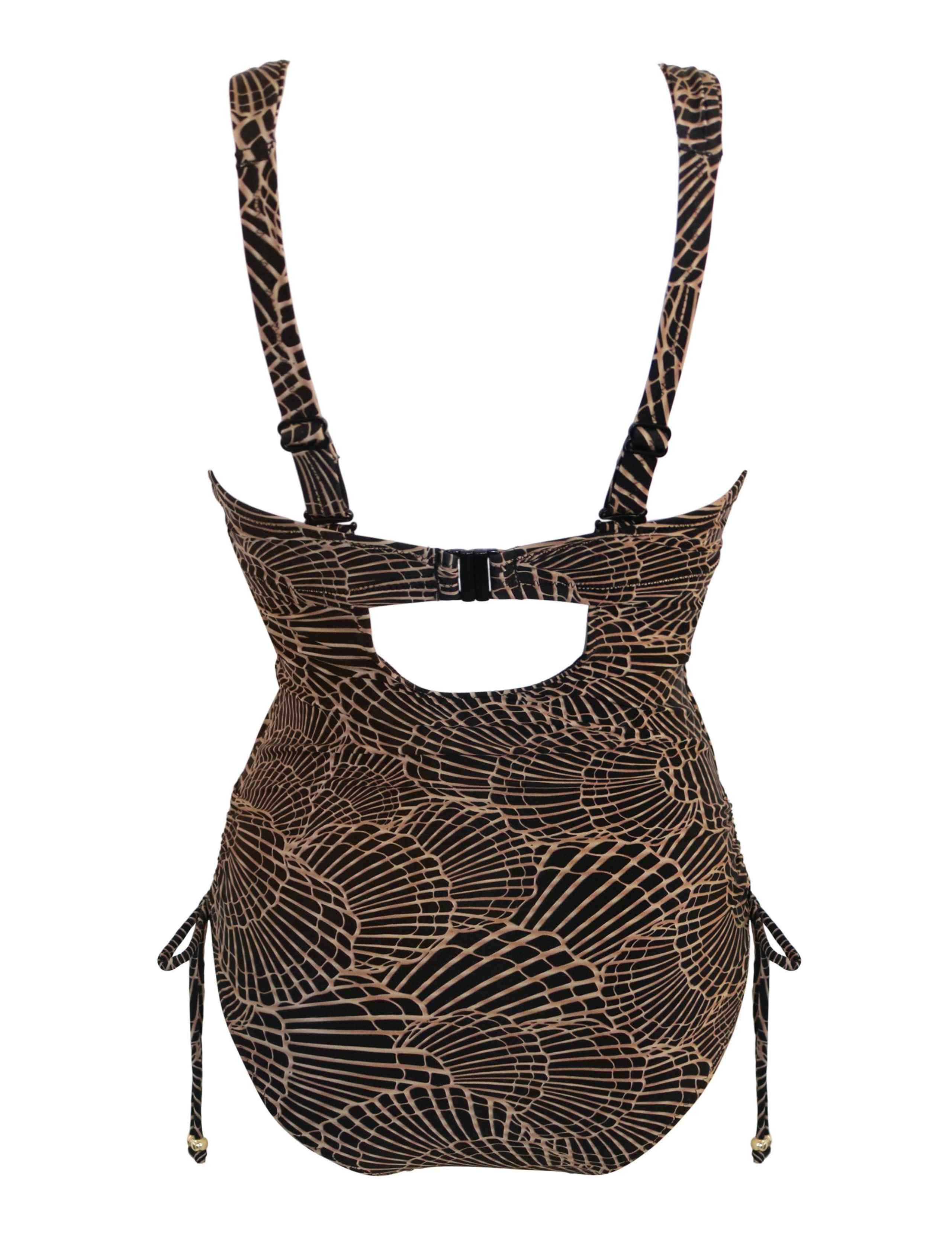 Samoa Printed V-Neck Padded Wired Swimsuit (B-F) 7 of 8