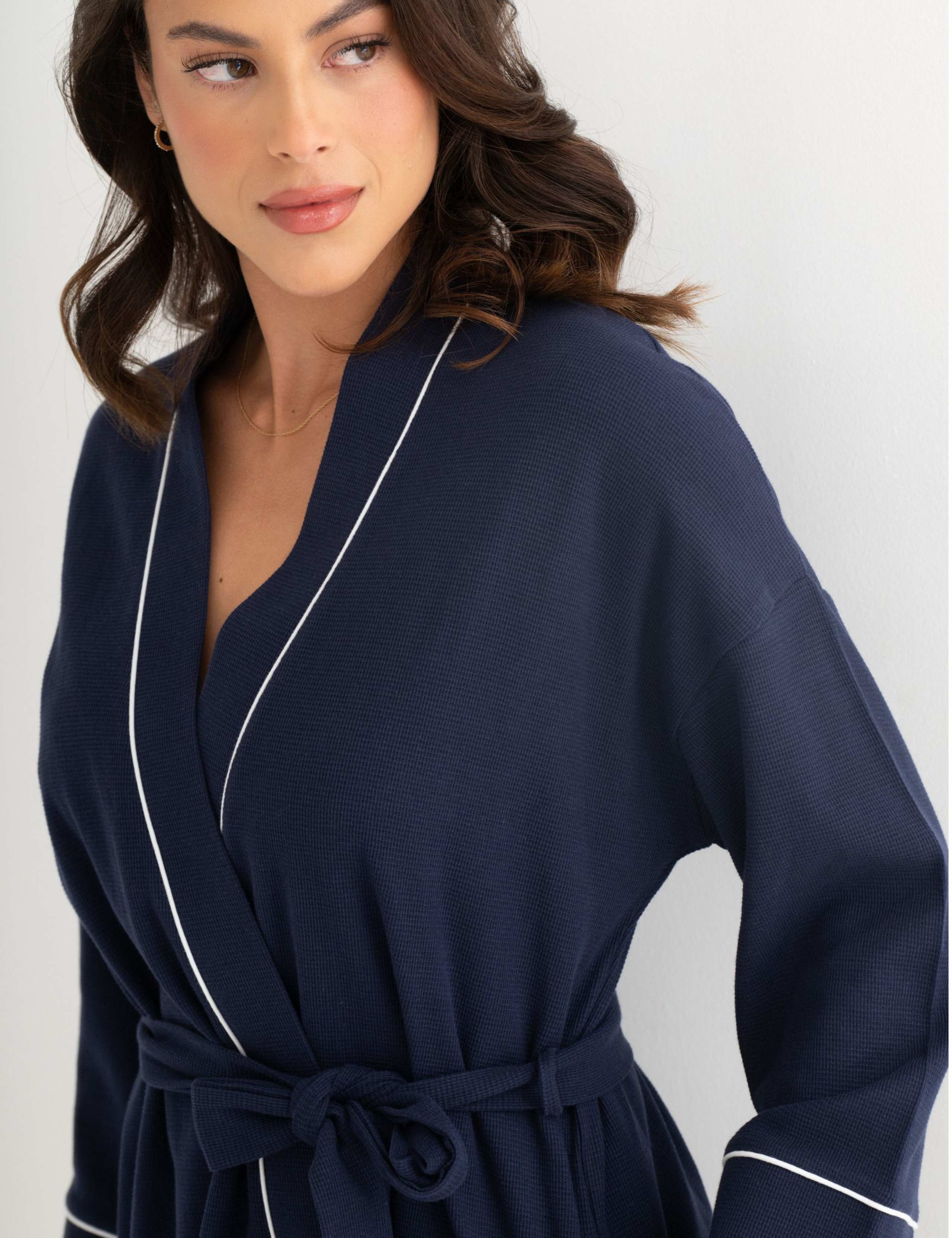 Love to Lounge Waffle Loungewear Gown 5 of 8