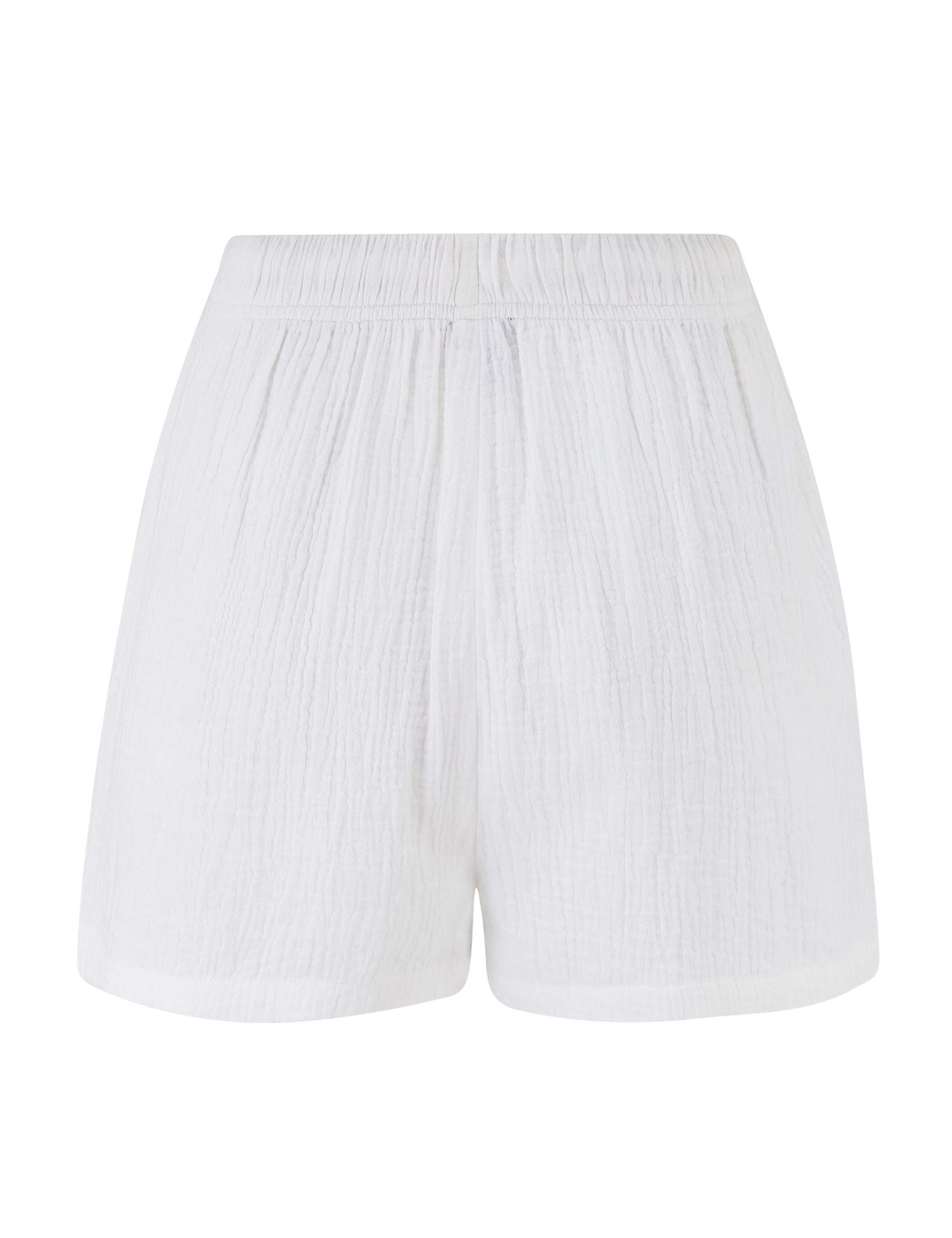 Woven Double Cloth Revere Collar Shirt and Short Pyjama Set 4 of 10