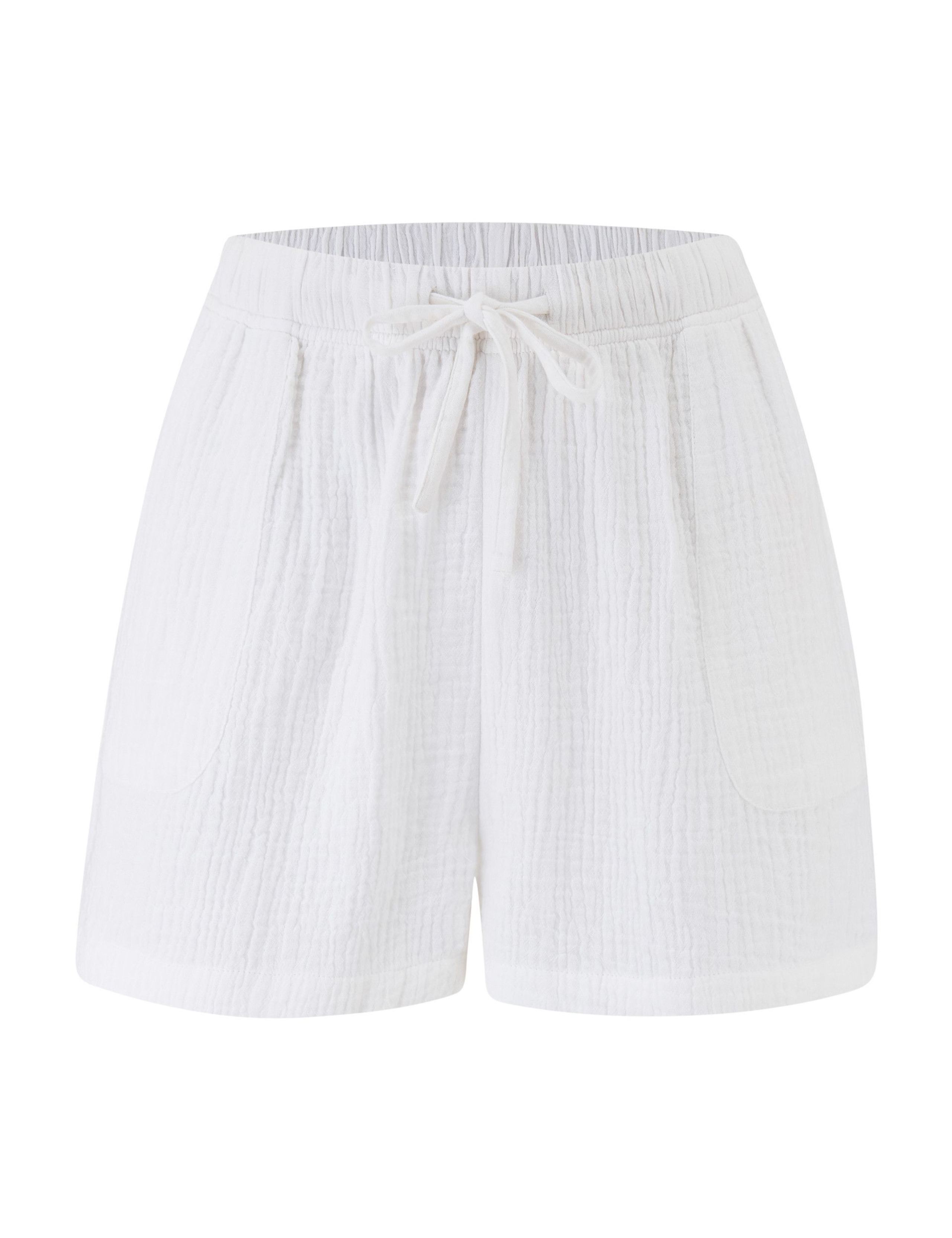 Woven Double Cloth Revere Collar Shirt and Short Pyjama Set 7 of 10