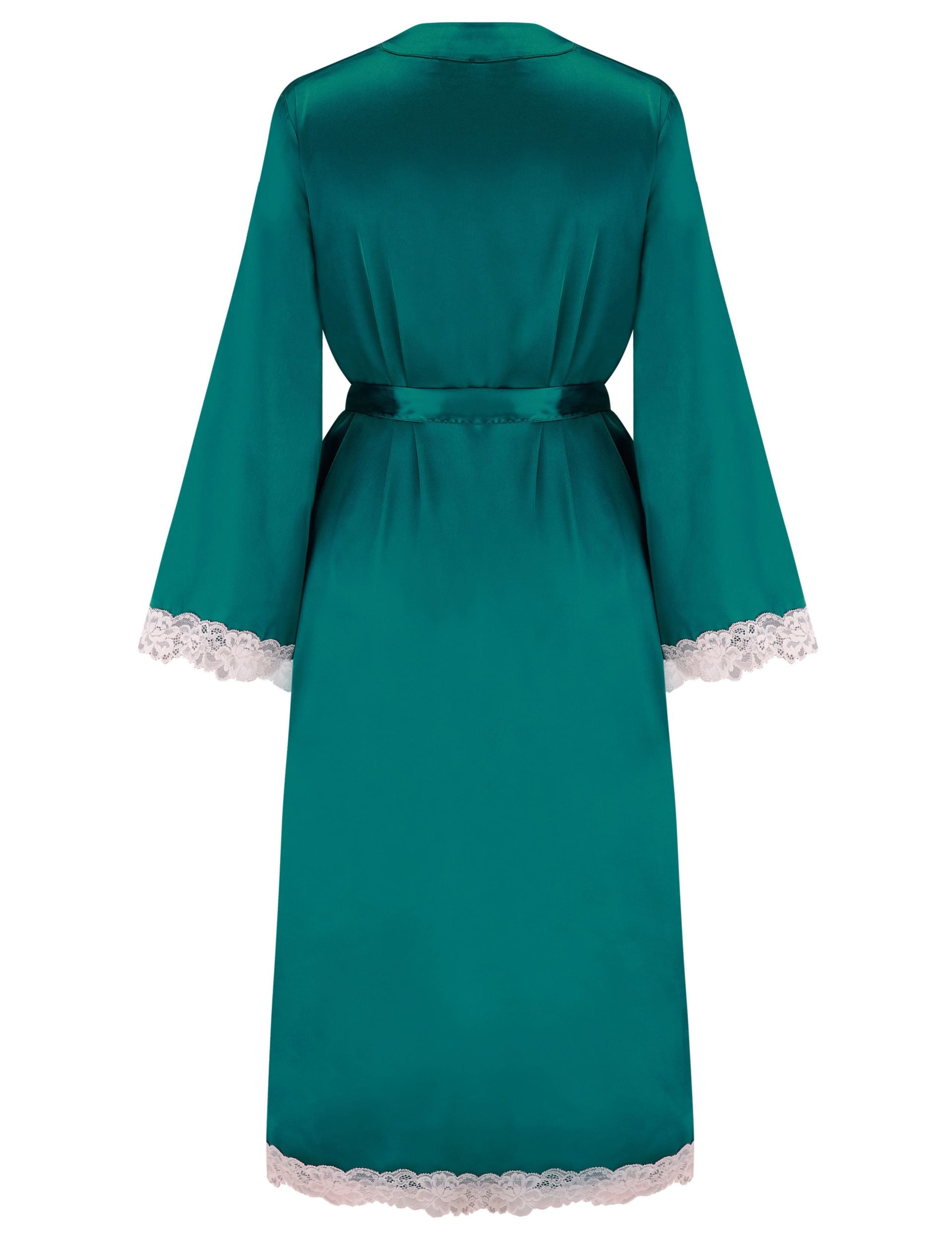 Satin & Lace Wide Sleeve Robe 8 of 9