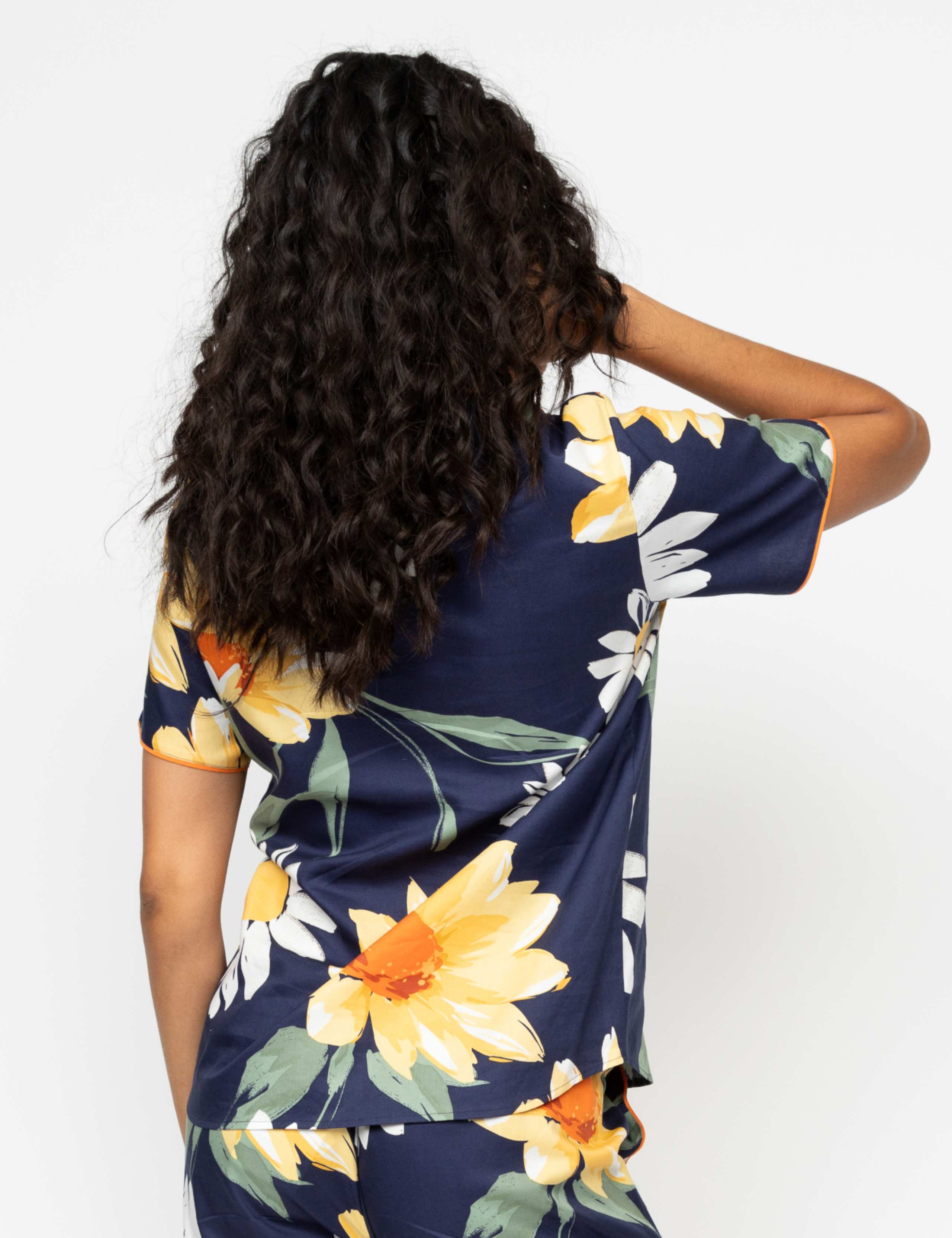 Cotton Modal Floral Pyjama Top 3 of 4