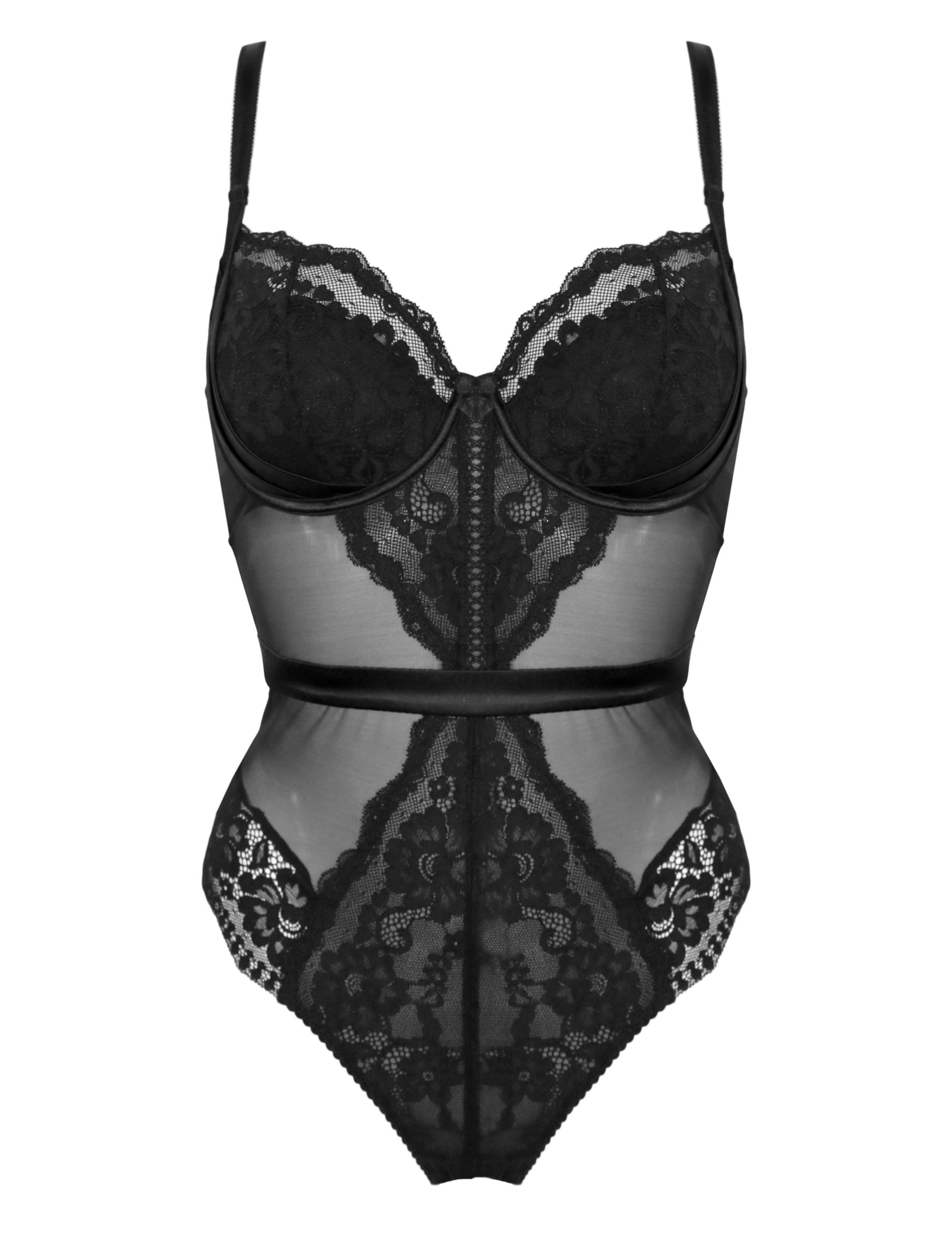 Fleur Lace Mesh Wired Body (C-G) 2 of 5