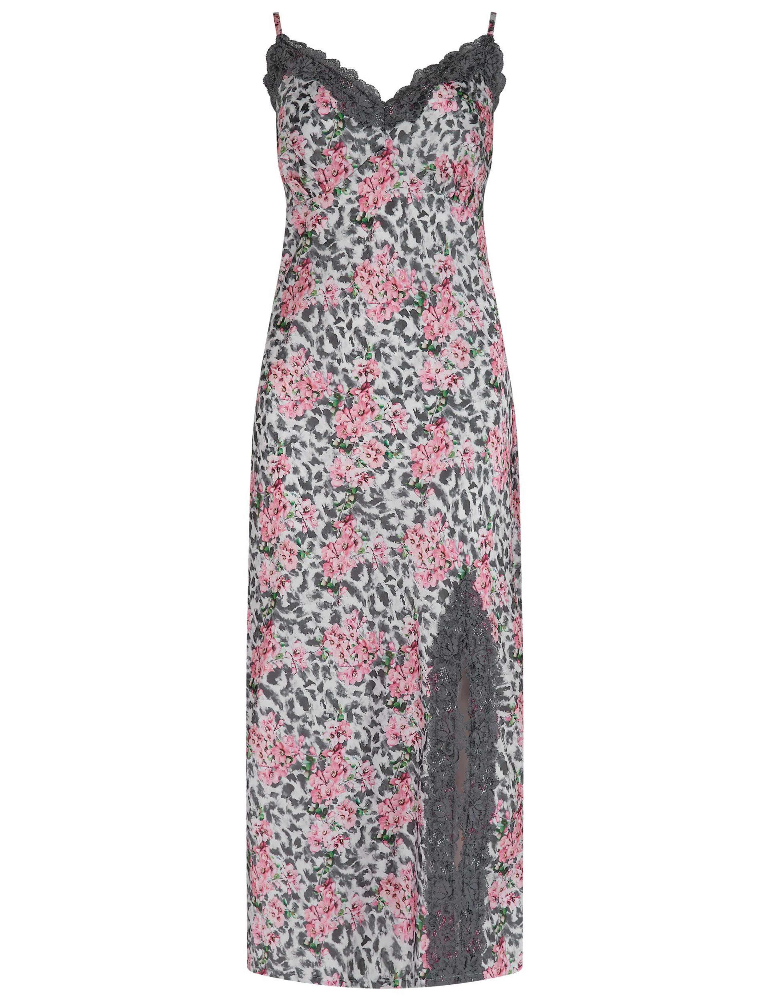 Dusk Satin and Lace Midi Chemise 2 of 7