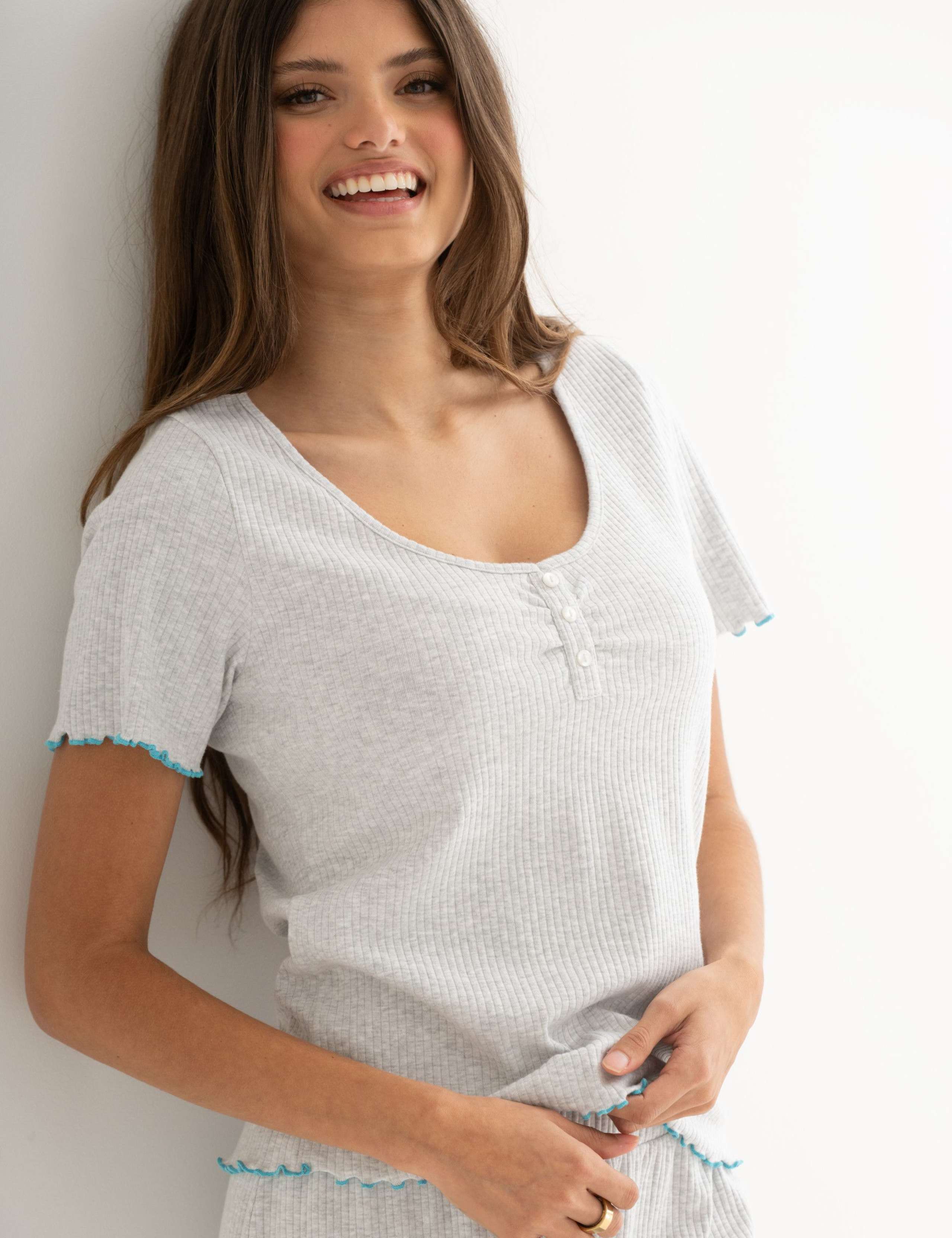 Baby Cotton Rich Ribbed Pyjama Set 7 of 12