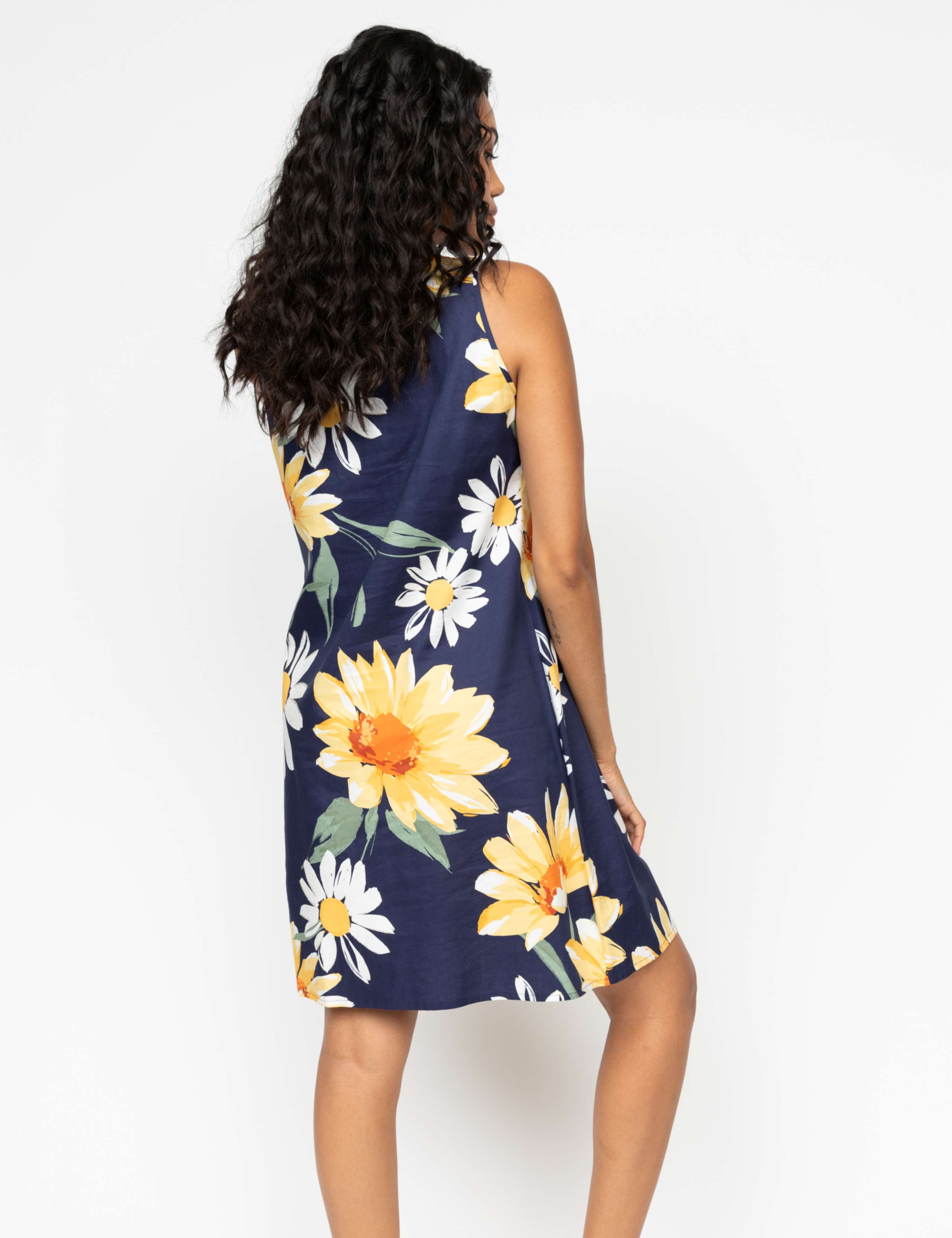 Cotton Modal Floral Sleeveless Nightdress 3 of 4