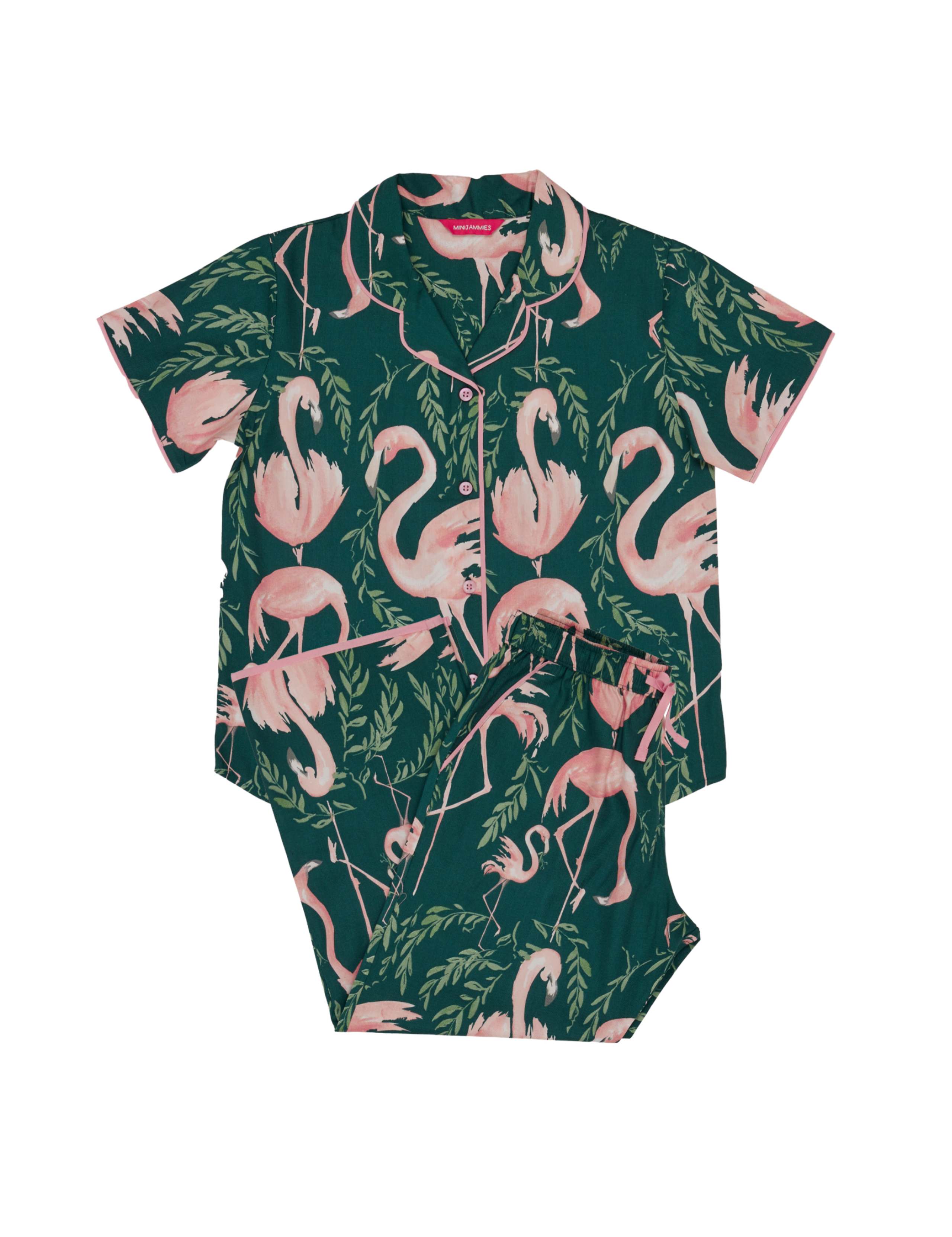 Cotton Modal Flamingo Pyjama Set (2-13 Yrs) 2 of 4
