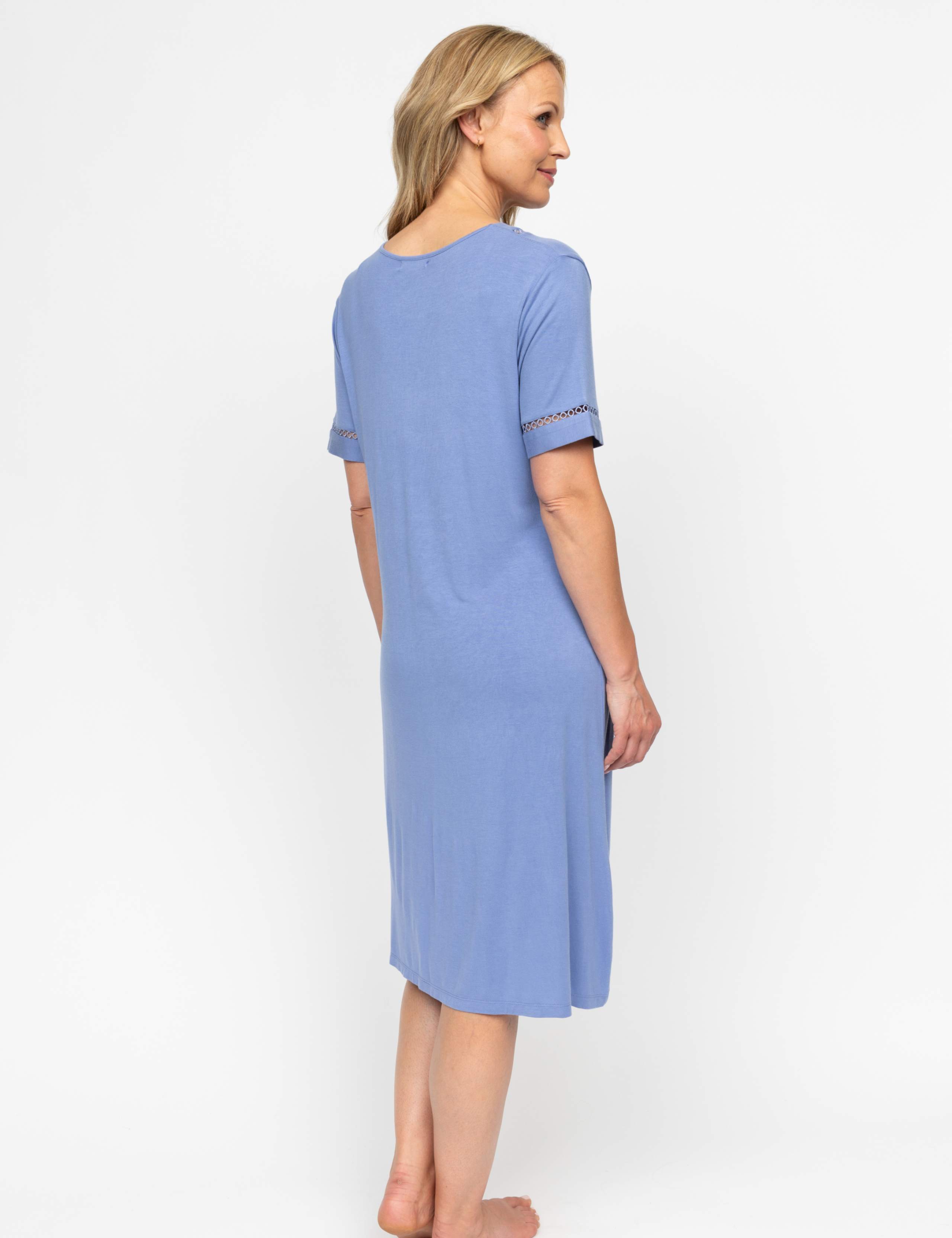 Jersey V-Neck Short Sleeve Nightdress 3 of 3