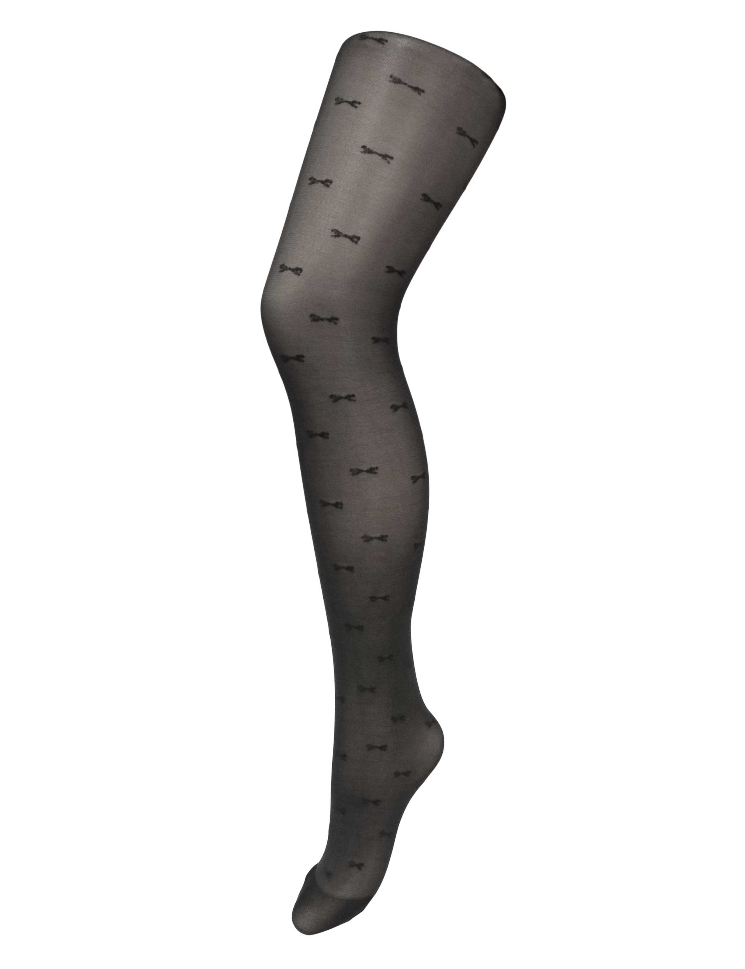 20 Denier Bow Luxe Pattern Tights 2 of 3