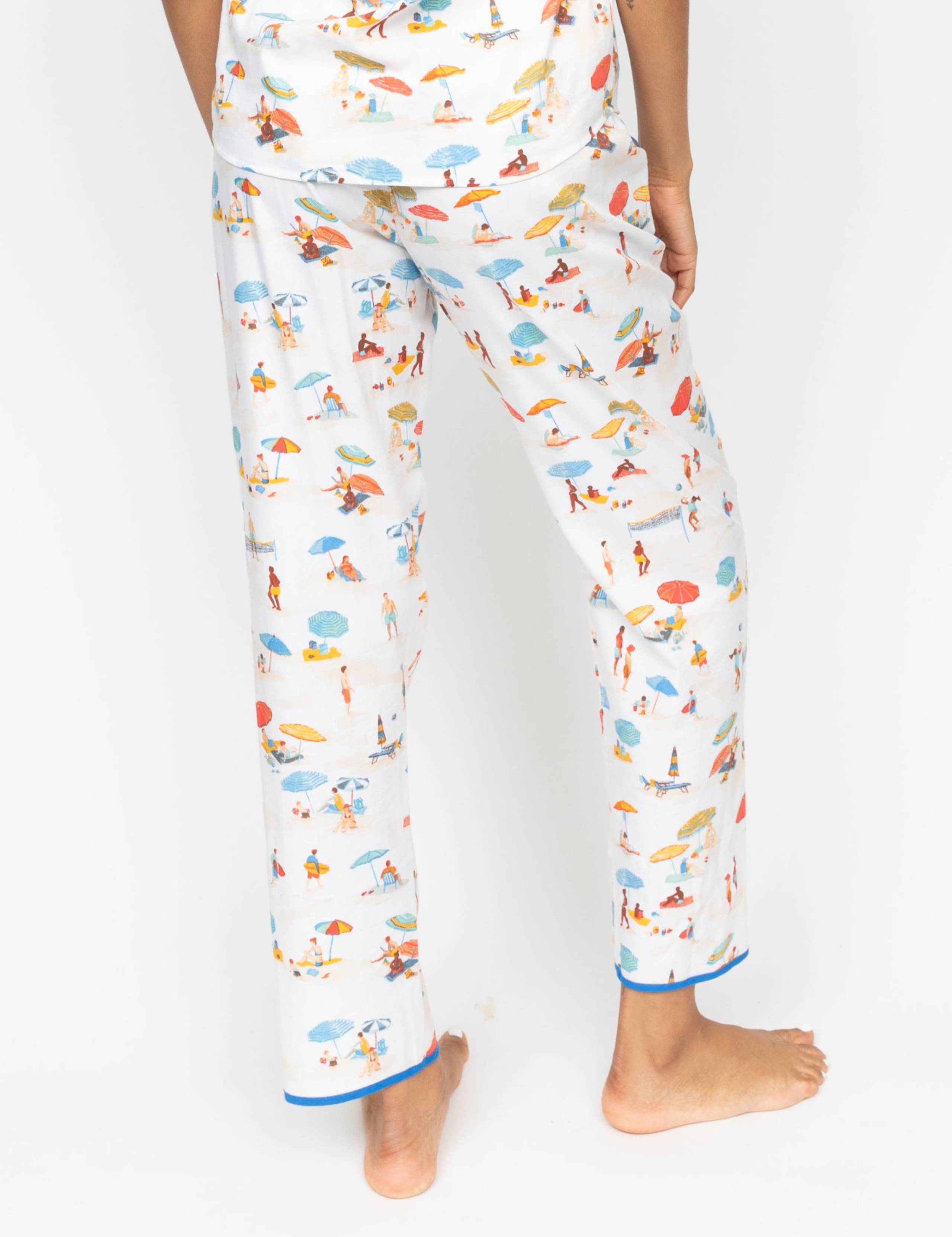 Cotton Modal Beach Print Pyjama Bottoms 3 of 3