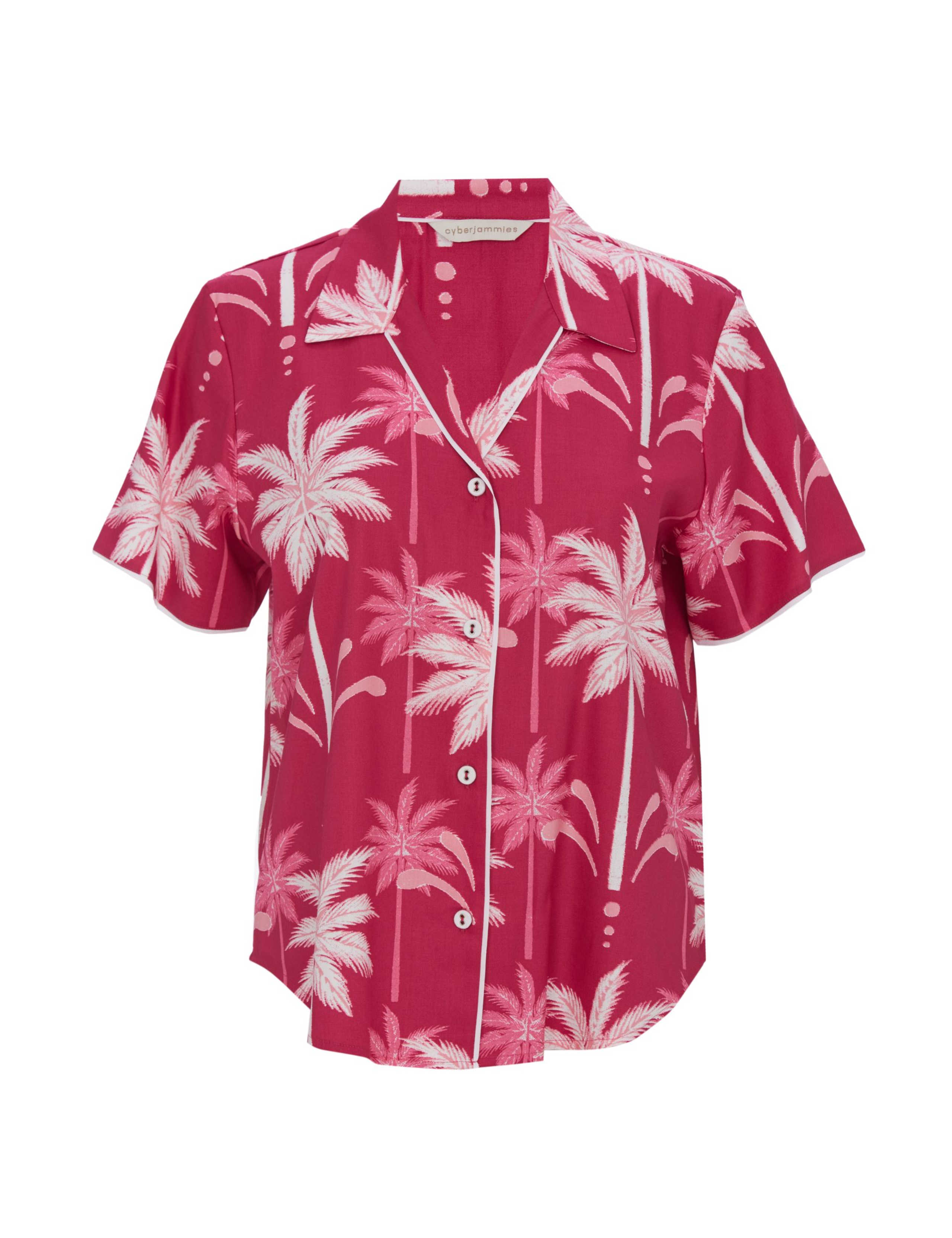 Cotton Modal Palm Print Pyjama Top 2 of 4