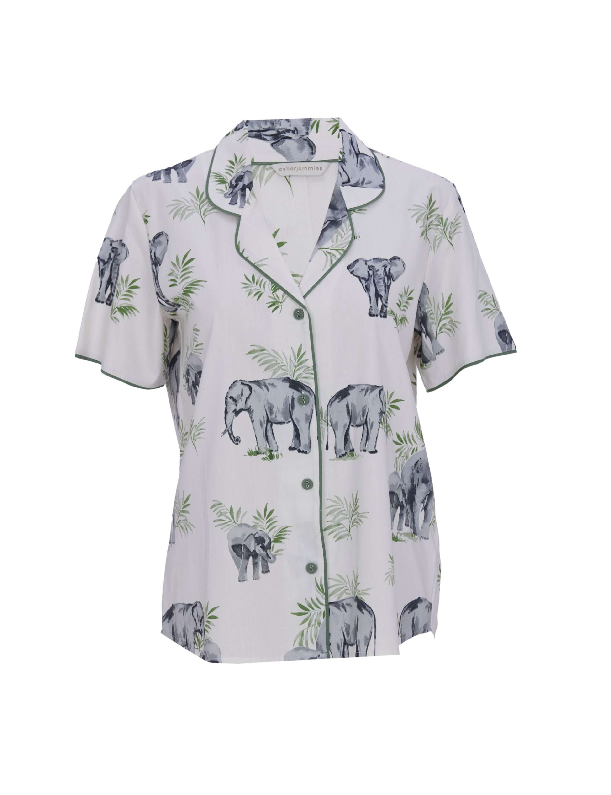 Cotton Modal Elephant Pyjama Top 2 of 4
